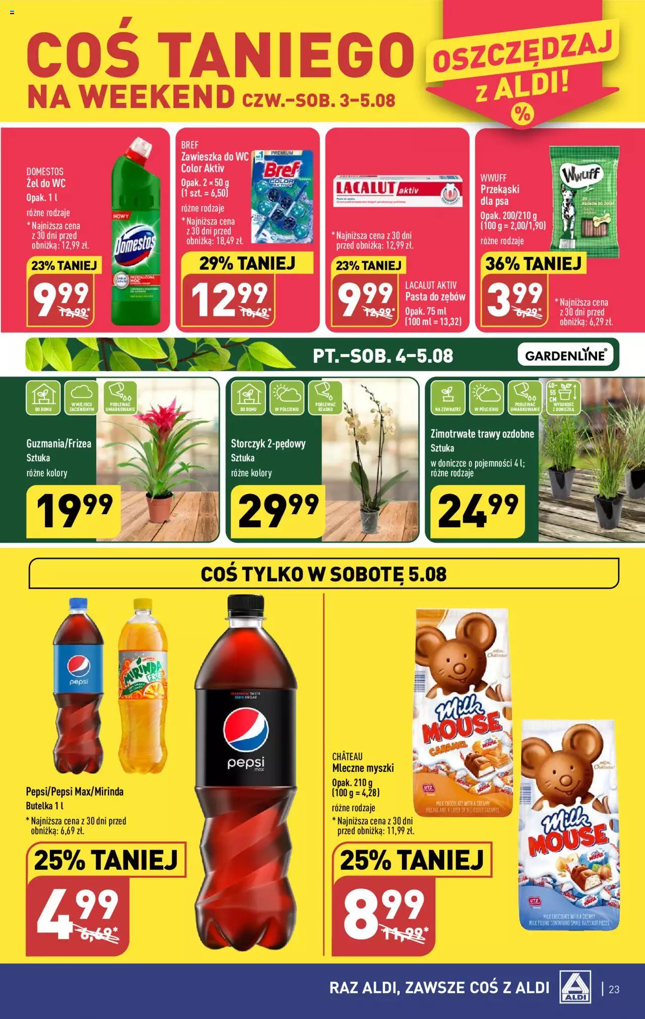 Aldi Gazetka ważna od  31.07.2023 do 05.08.2023 strona 23
