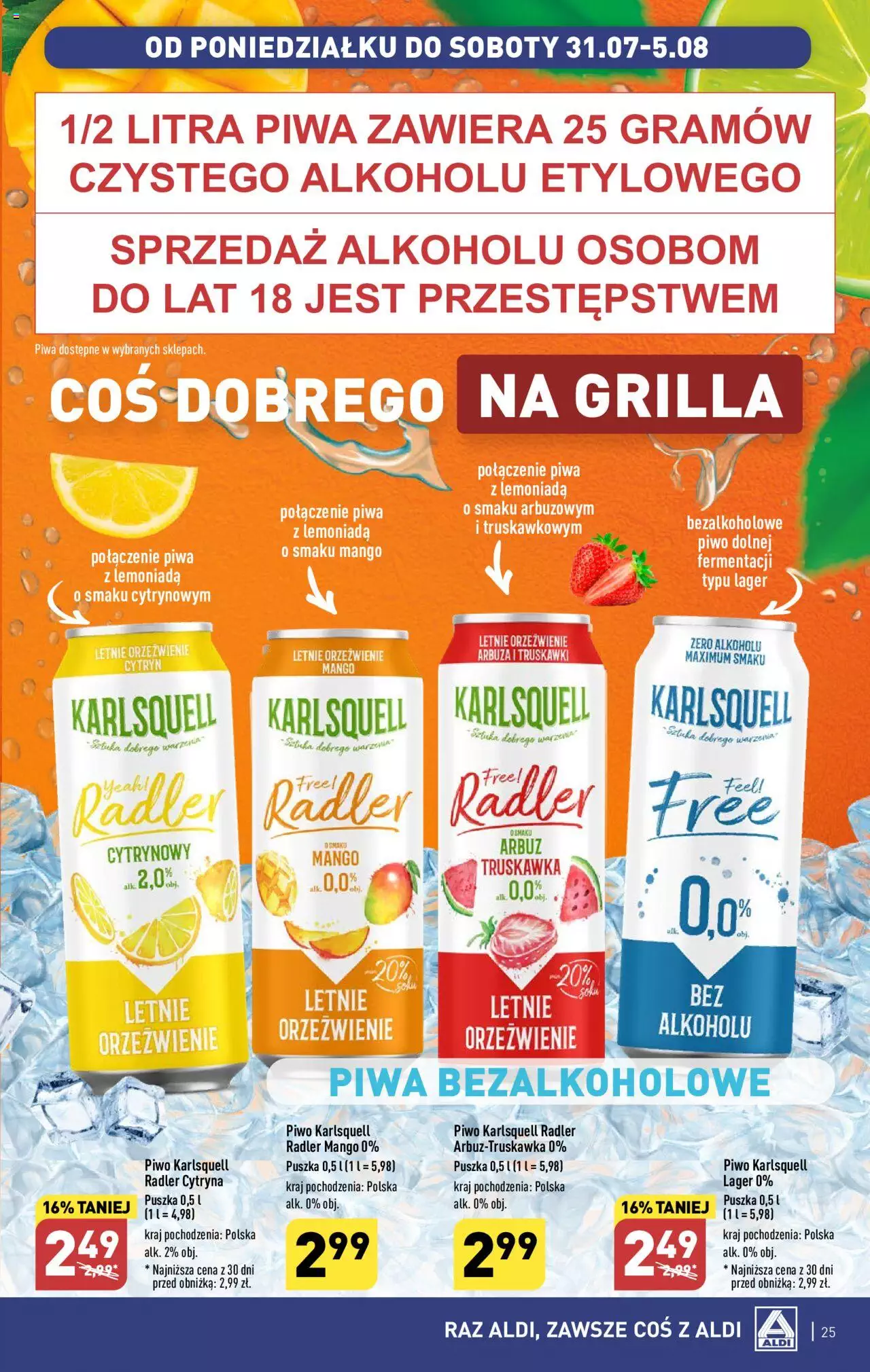 Aldi Gazetka ważna od  31.07.2023 do 05.08.2023 strona 25
