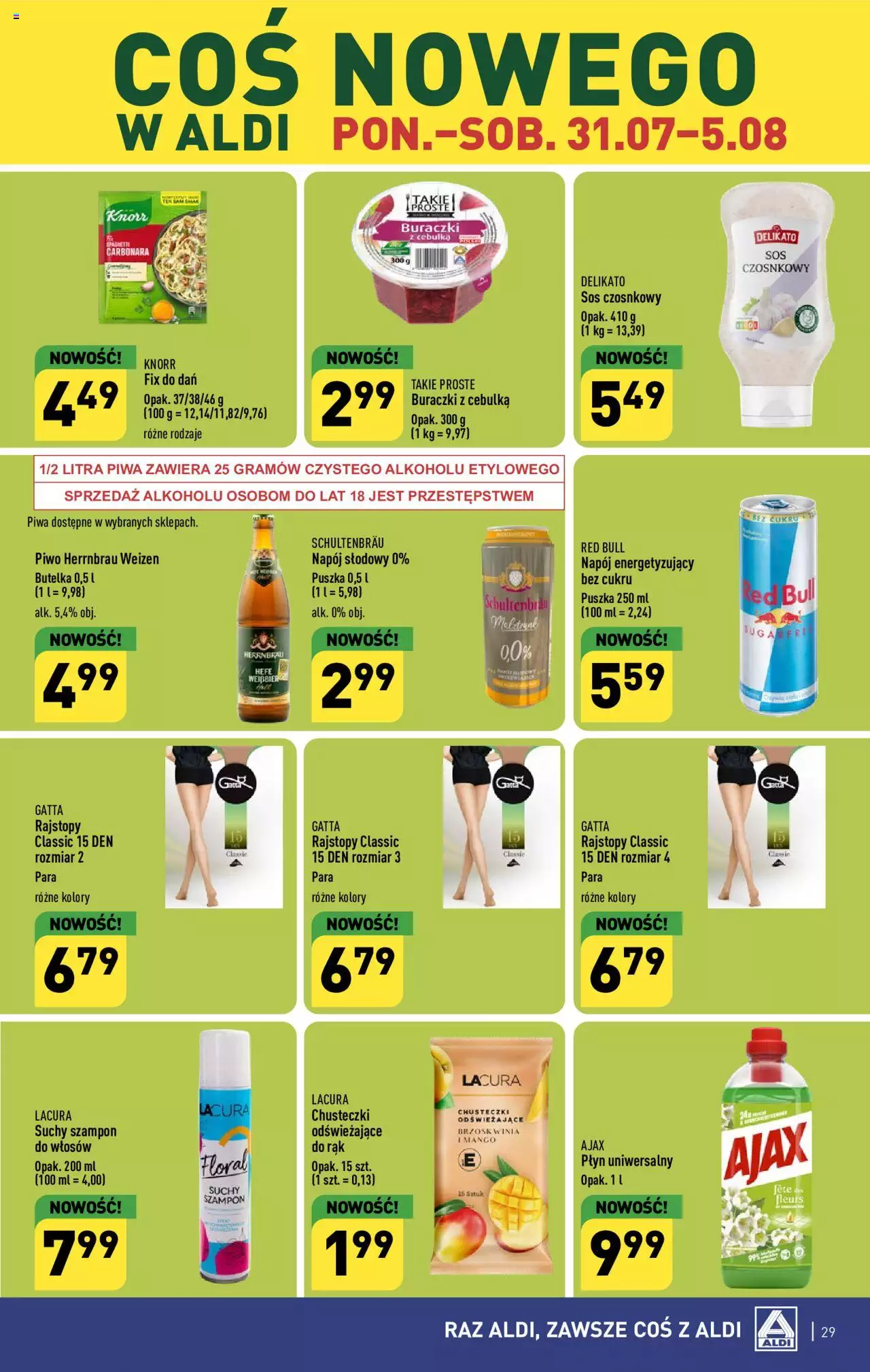 Aldi Gazetka ważna od  31.07.2023 do 05.08.2023 strona 29