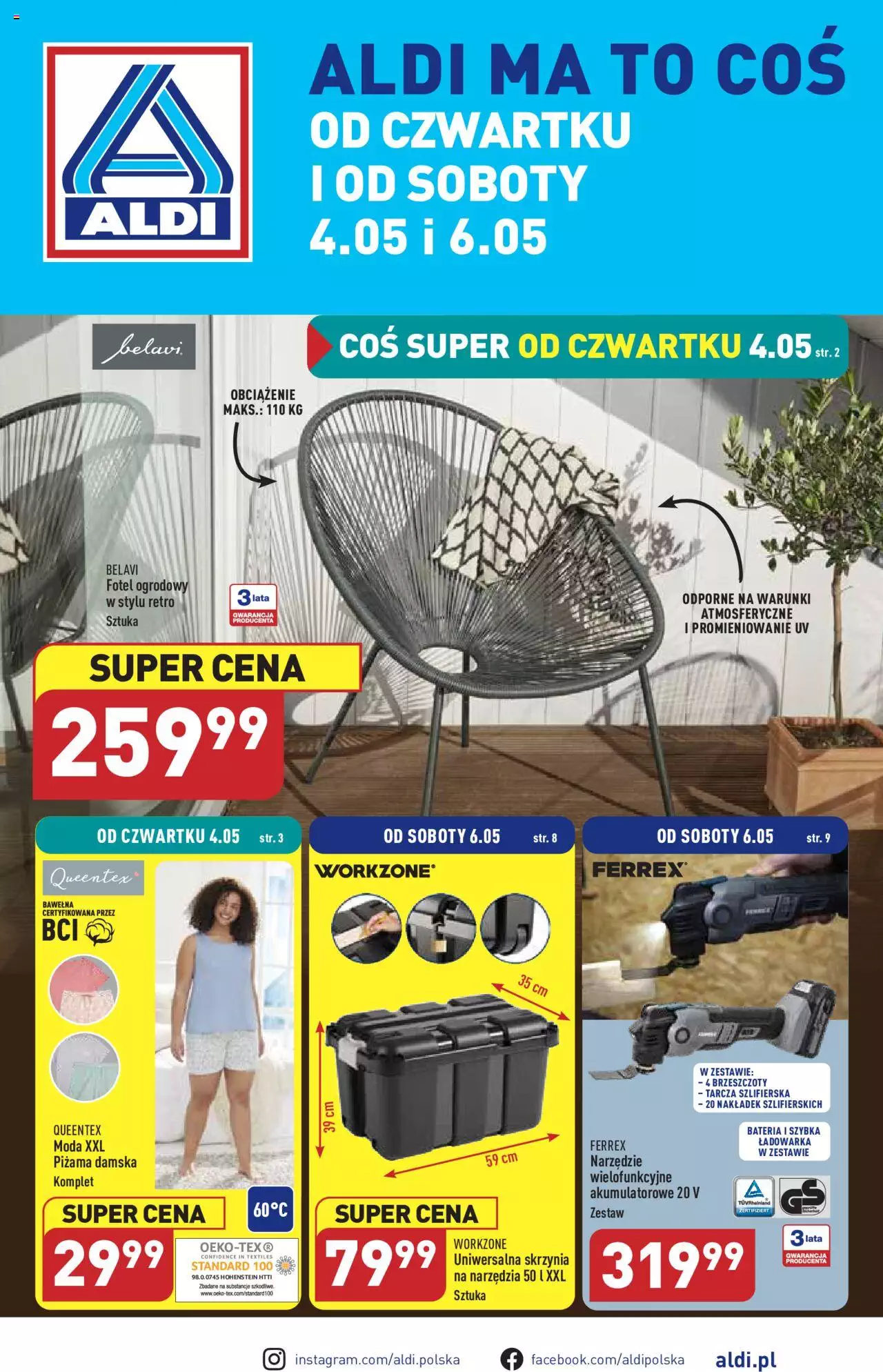Aldi Hity od Czwartku i od Soboty Gazetka ważna od 04.05.2023 do 06.05.2023 strona 1