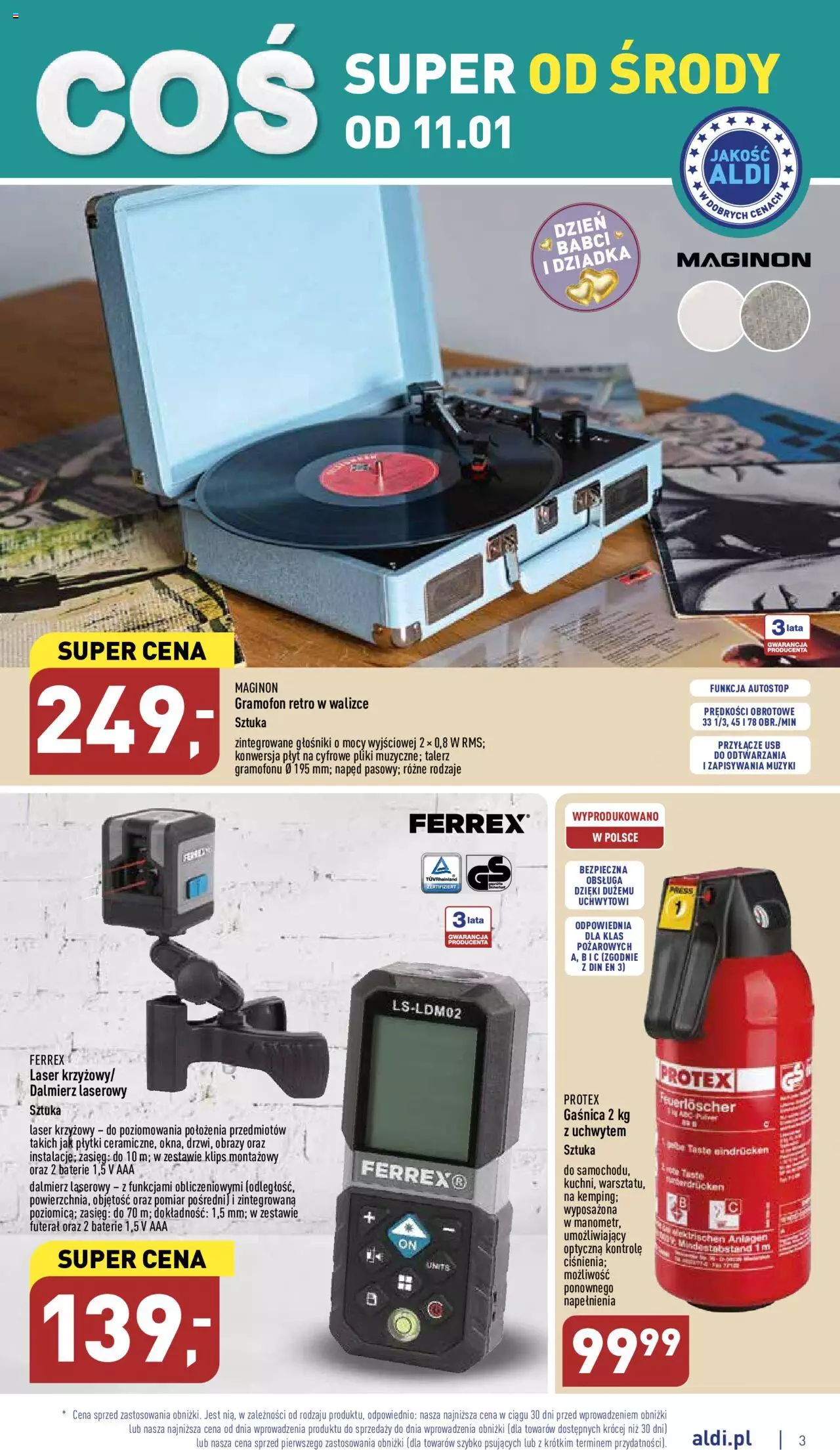 Aldi Hity od Środy do Soboty  Gazetka ważna od 11.01.2023 do 14.01.2023 strona 3