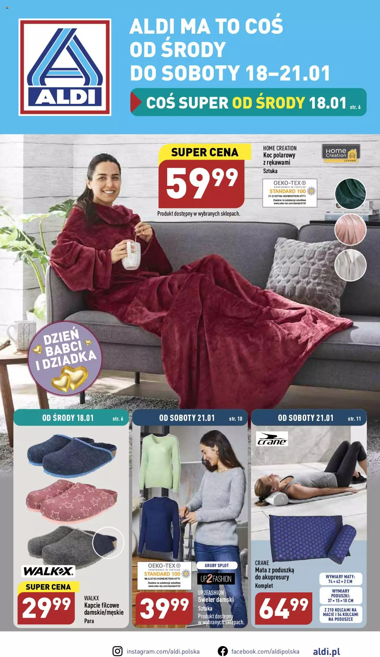 Aldi Hity od Środy do Soboty  Gazetka ważna od 18.01.2023 do 21.01.2023 strona 1