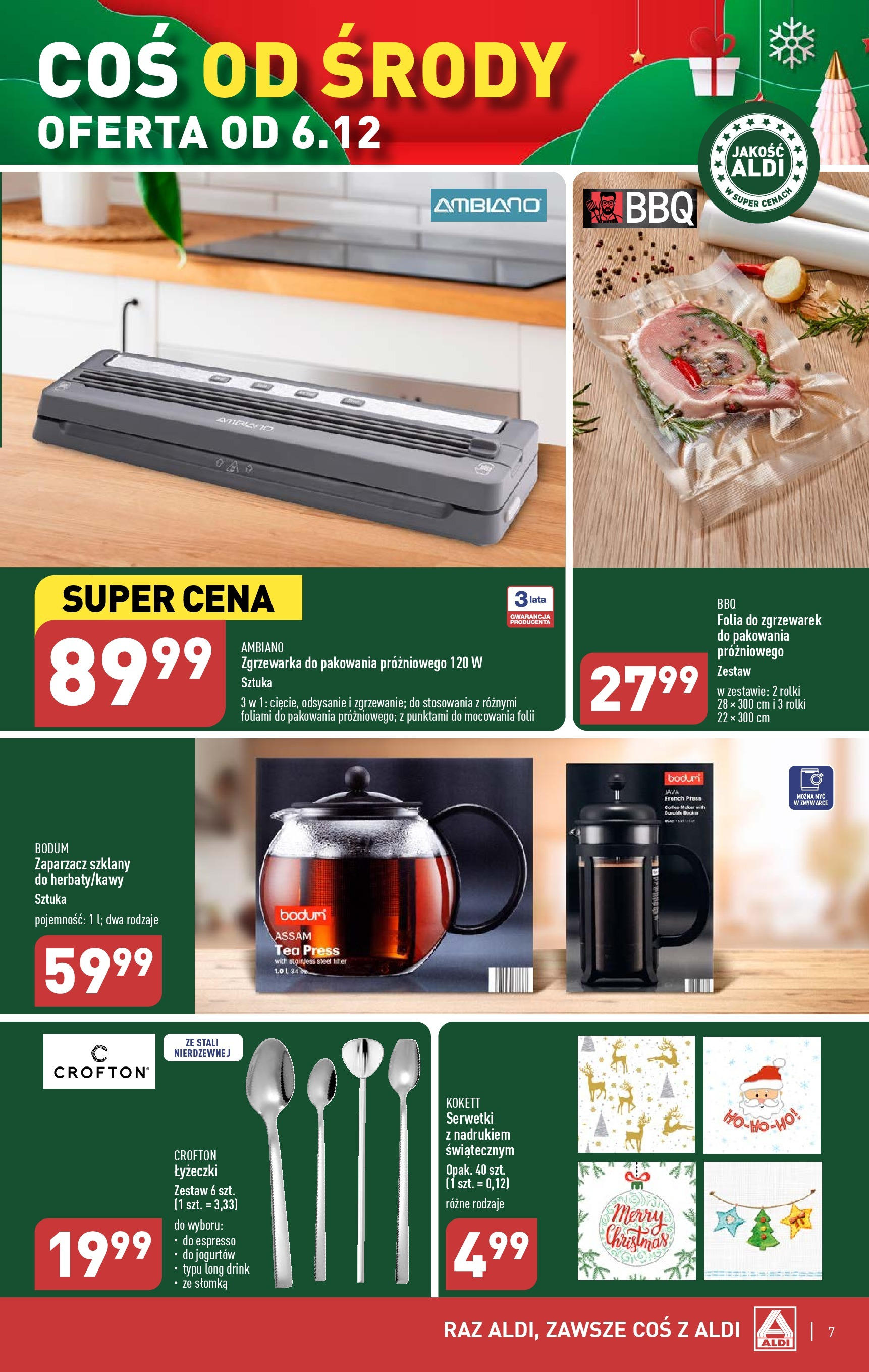 Aldi Hity od środy gazetka ważna od 06.12.2023 do 09.12.2023 strona 7