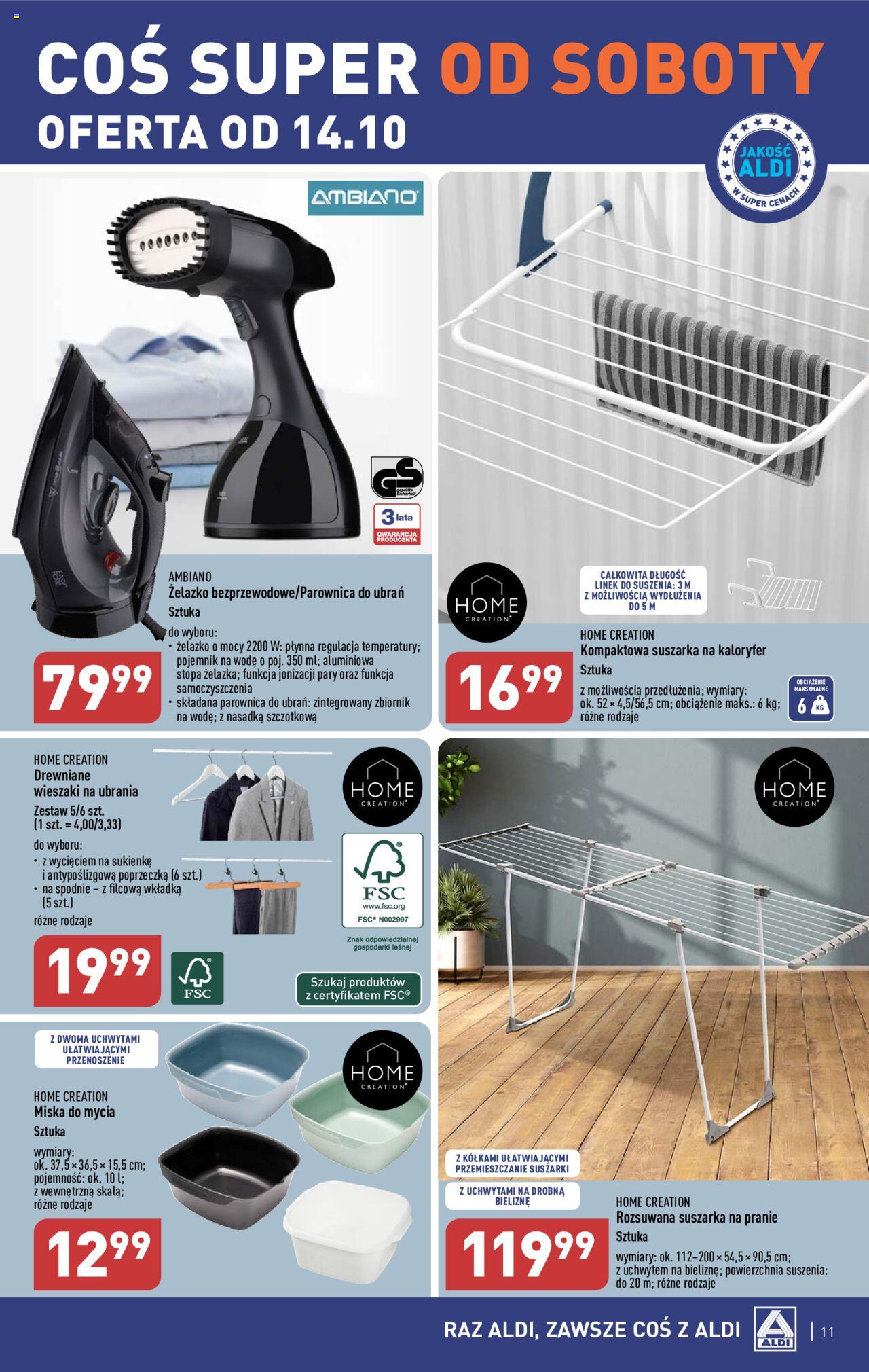 Aldi Hity od środy Gazetka ważna od 11.10.2023  do 14.10.2023 strona 11