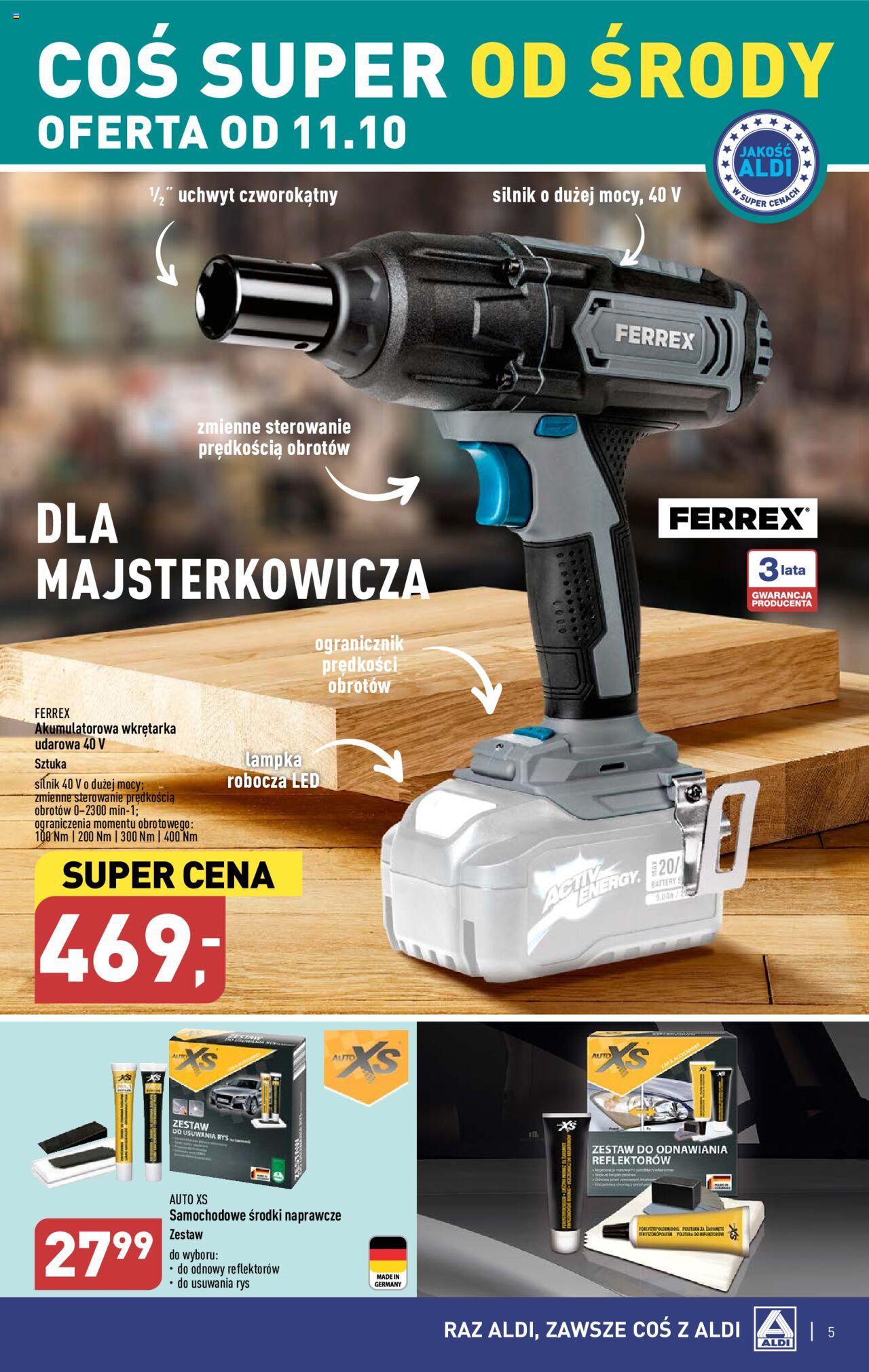 Aldi Hity od środy Gazetka ważna od 11.10.2023  do 14.10.2023 strona 5