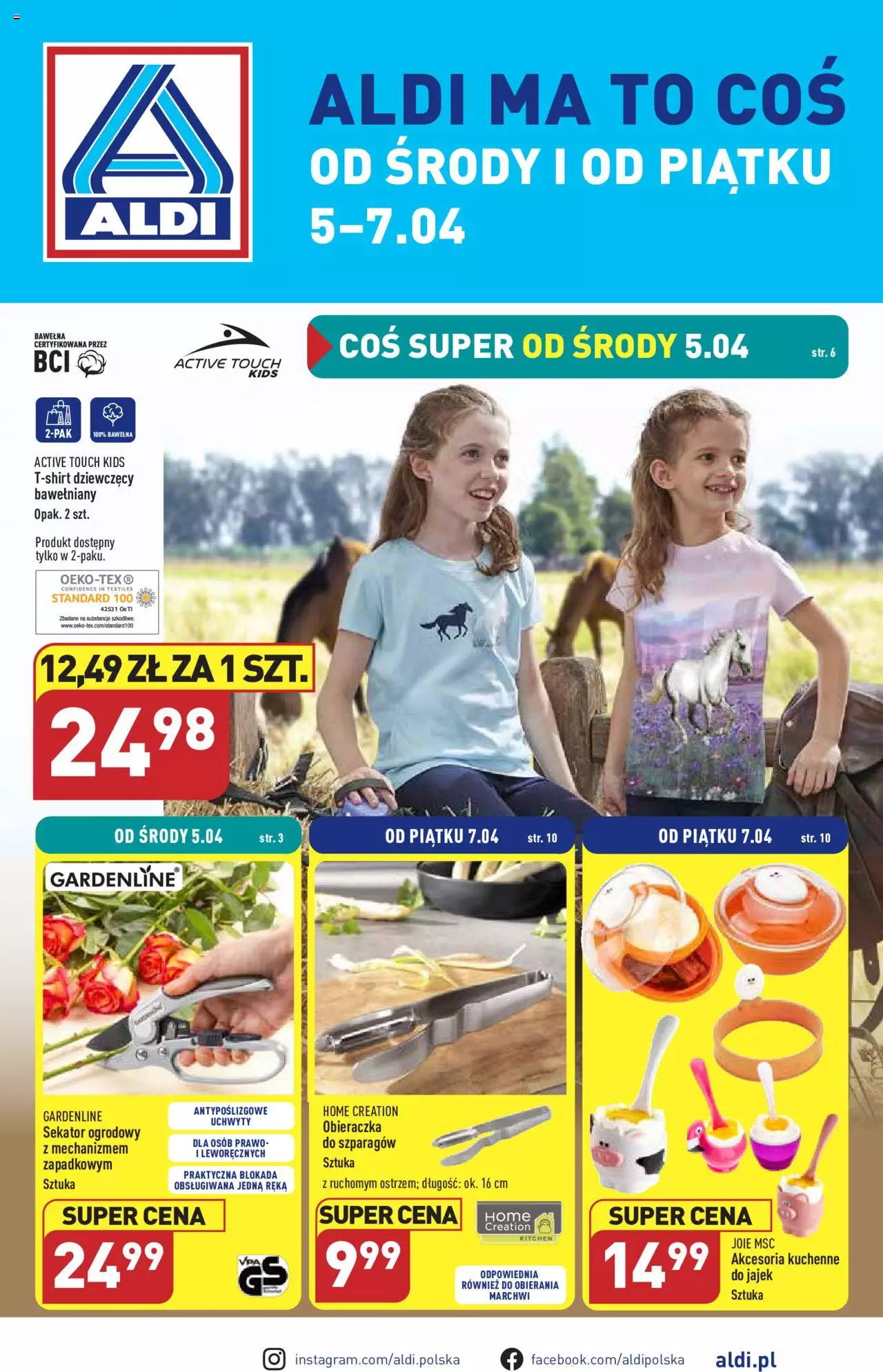 Aldi Hity od Środy i od Piatku gazetka ważna od 05.04.2023 do 07.04.2023 strona 1