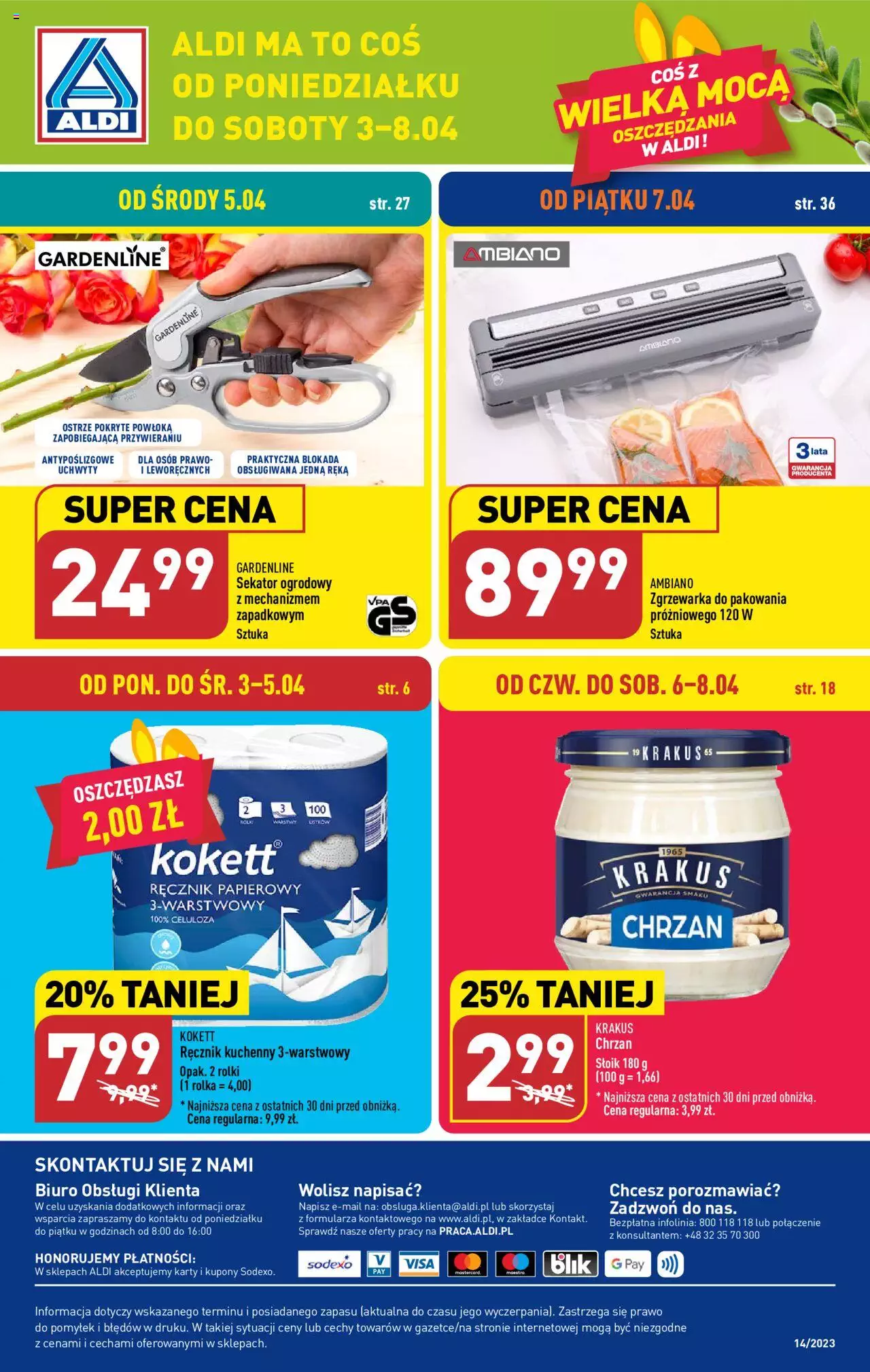 Aldi Hity od Środy i od Piatku gazetka ważna od 05.04.2023 do 07.04.2023 strona 14