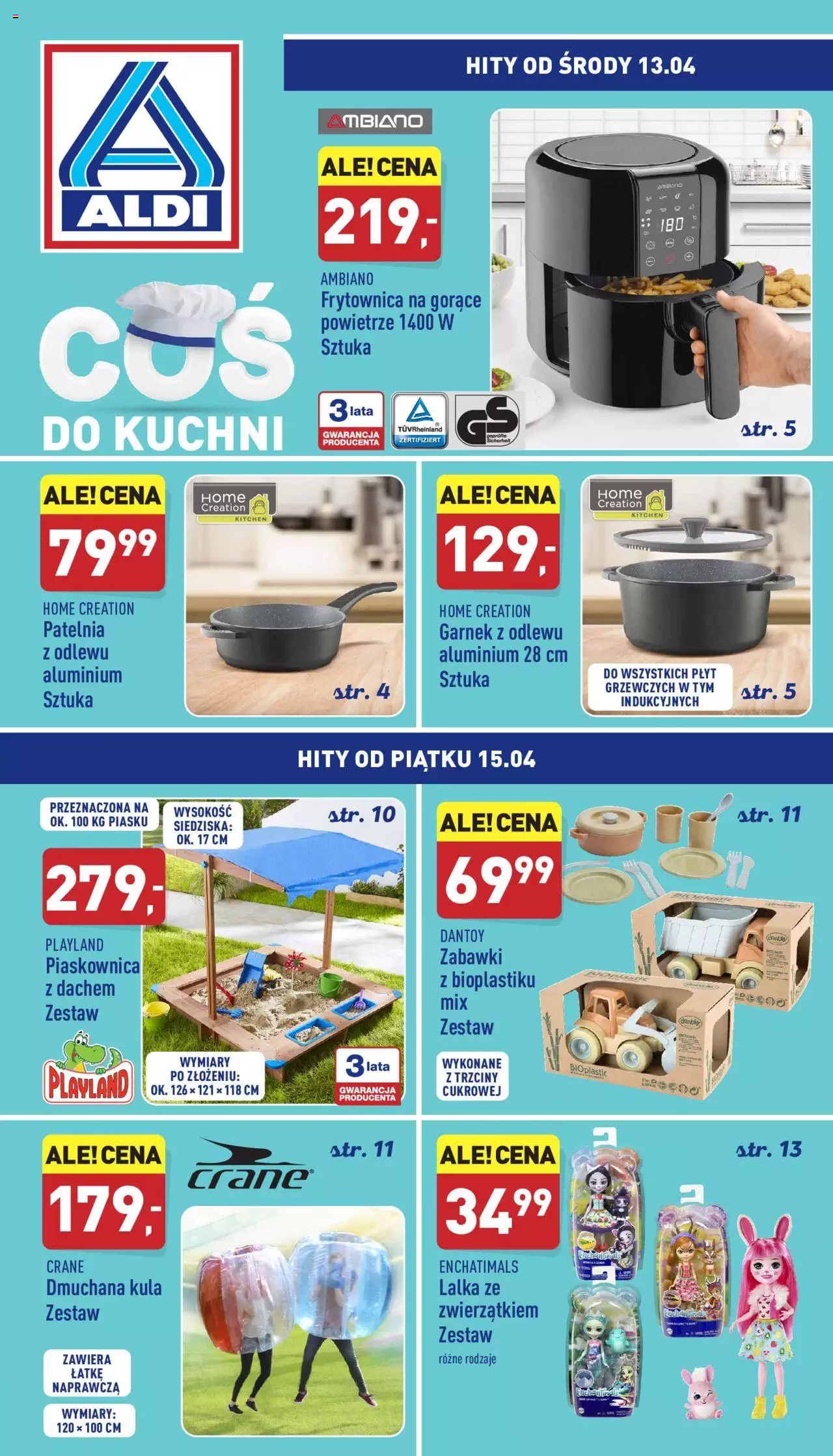 Aldi Hity od Środy i od Piątku gazetka ważna od  13.04.2022 do 15.04.2022 strona 1