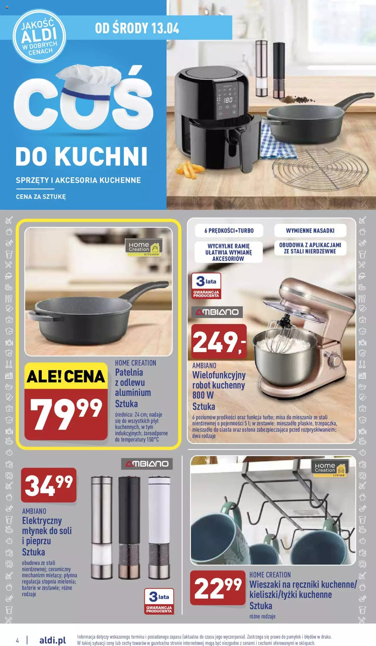 Aldi Hity od Środy i od Piątku gazetka ważna od  13.04.2022 do 15.04.2022 strona 4