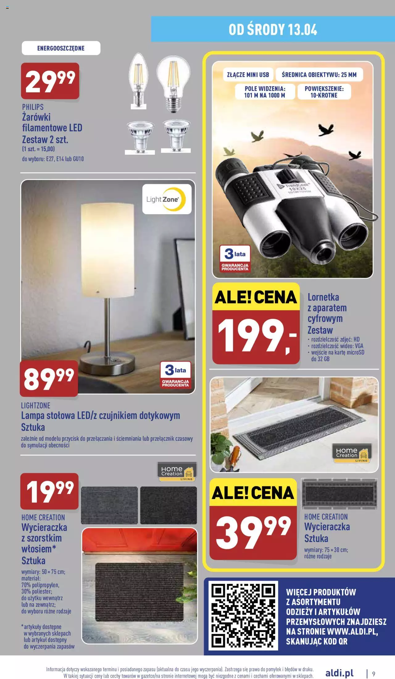 Aldi Hity od Środy i od Piątku gazetka ważna od  13.04.2022 do 15.04.2022 strona 9