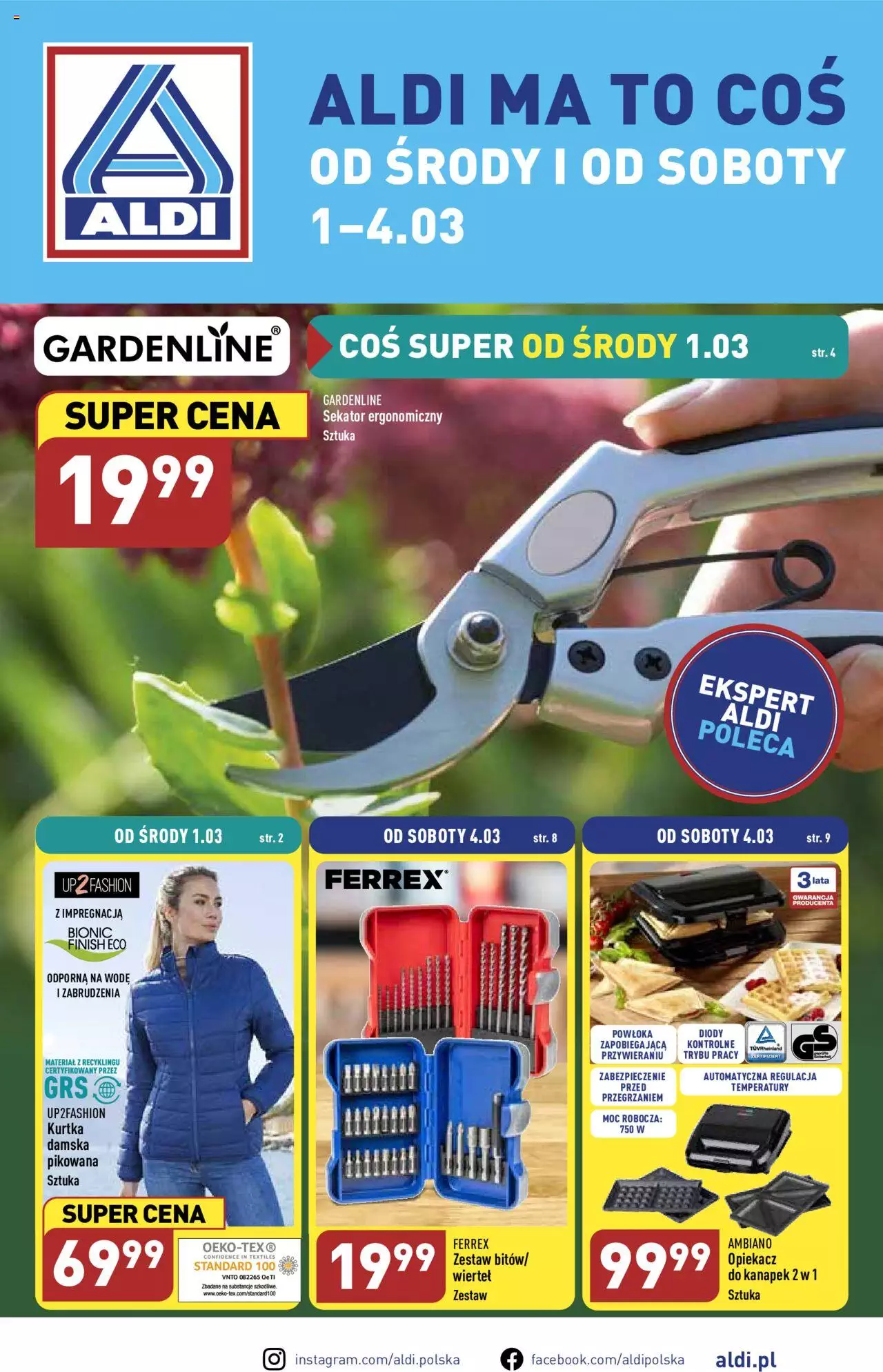 Aldi Hity od Środy i od Soboty Gazetka ważna od  01.03.2023 do 04.03.2023 strona 1