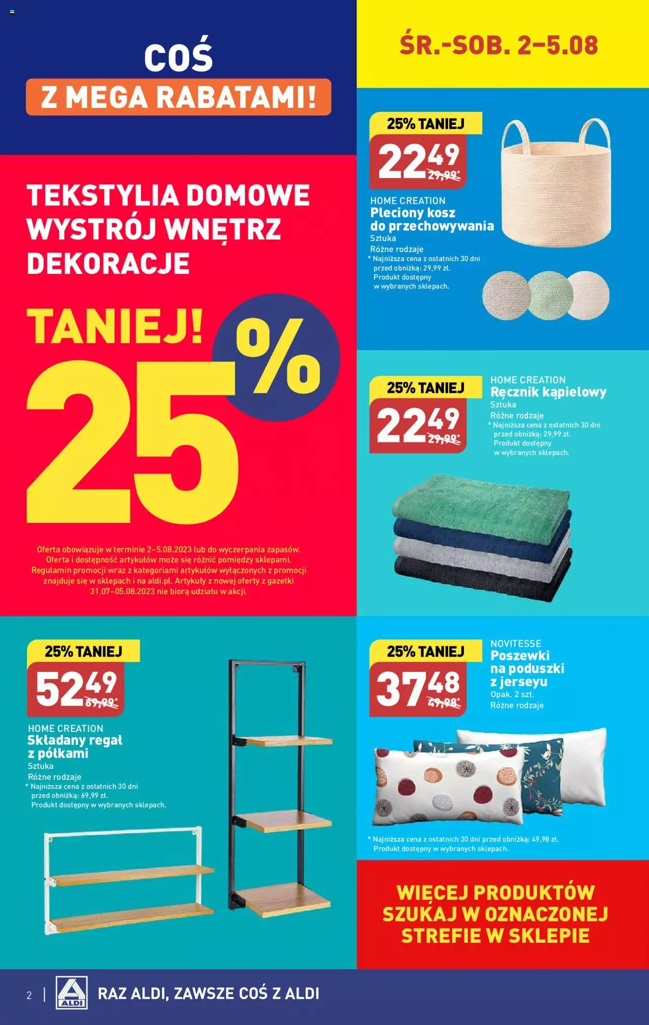 Aldi Hity od Środy i od Soboty Gazetka ważna od 02.08.2023 do 05.08.2023 strona 2