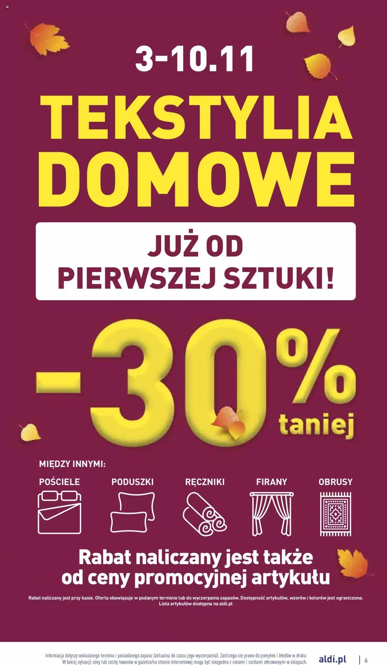 Aldi Hity od Środy i od Soboty gazetka ważna od 02.11.2022 do 05.11.2022 strona 6