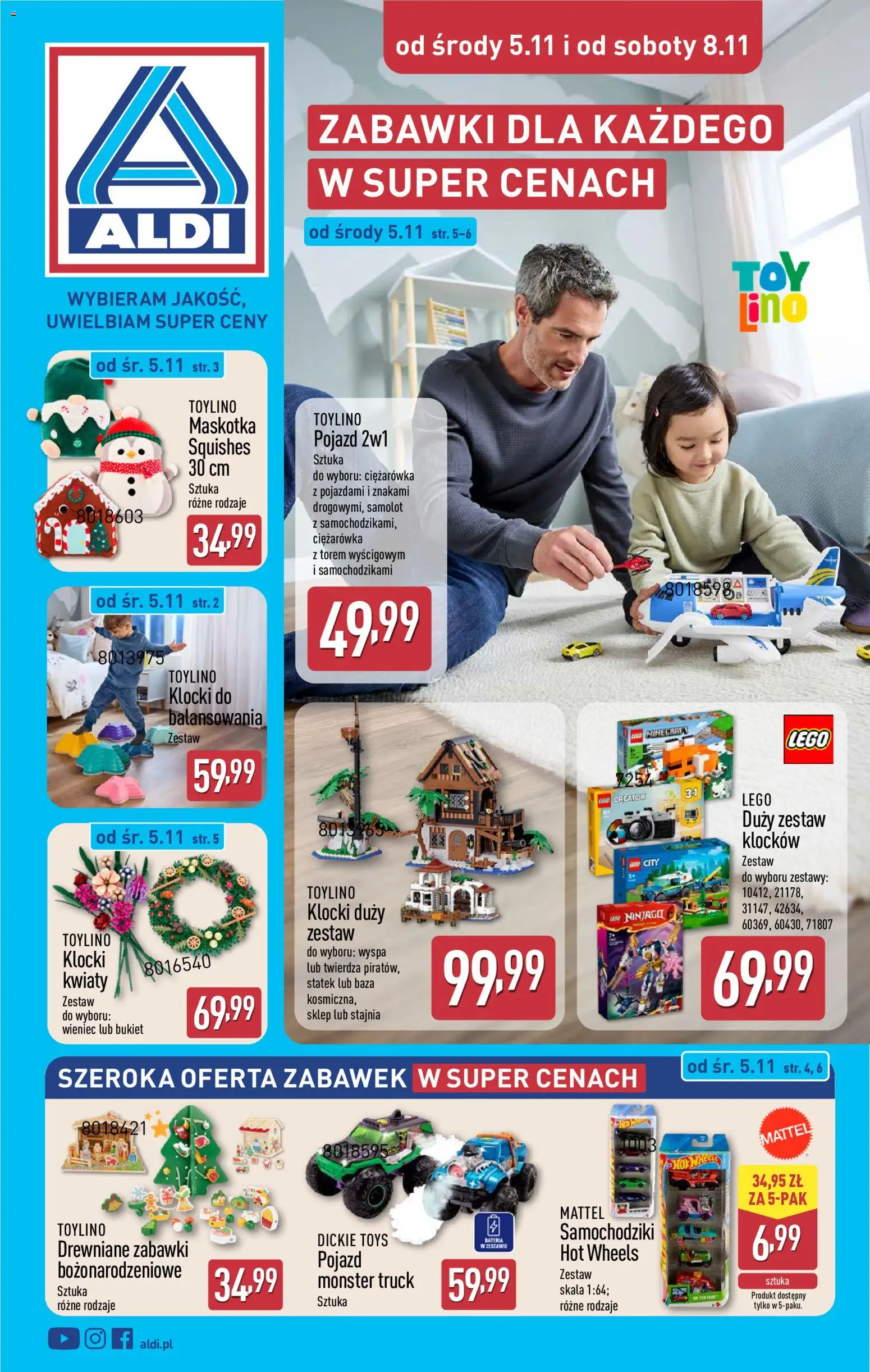 Aldi Hity od Środy i od Soboty  Gazetka ważna od 05.11.2025 strona 1