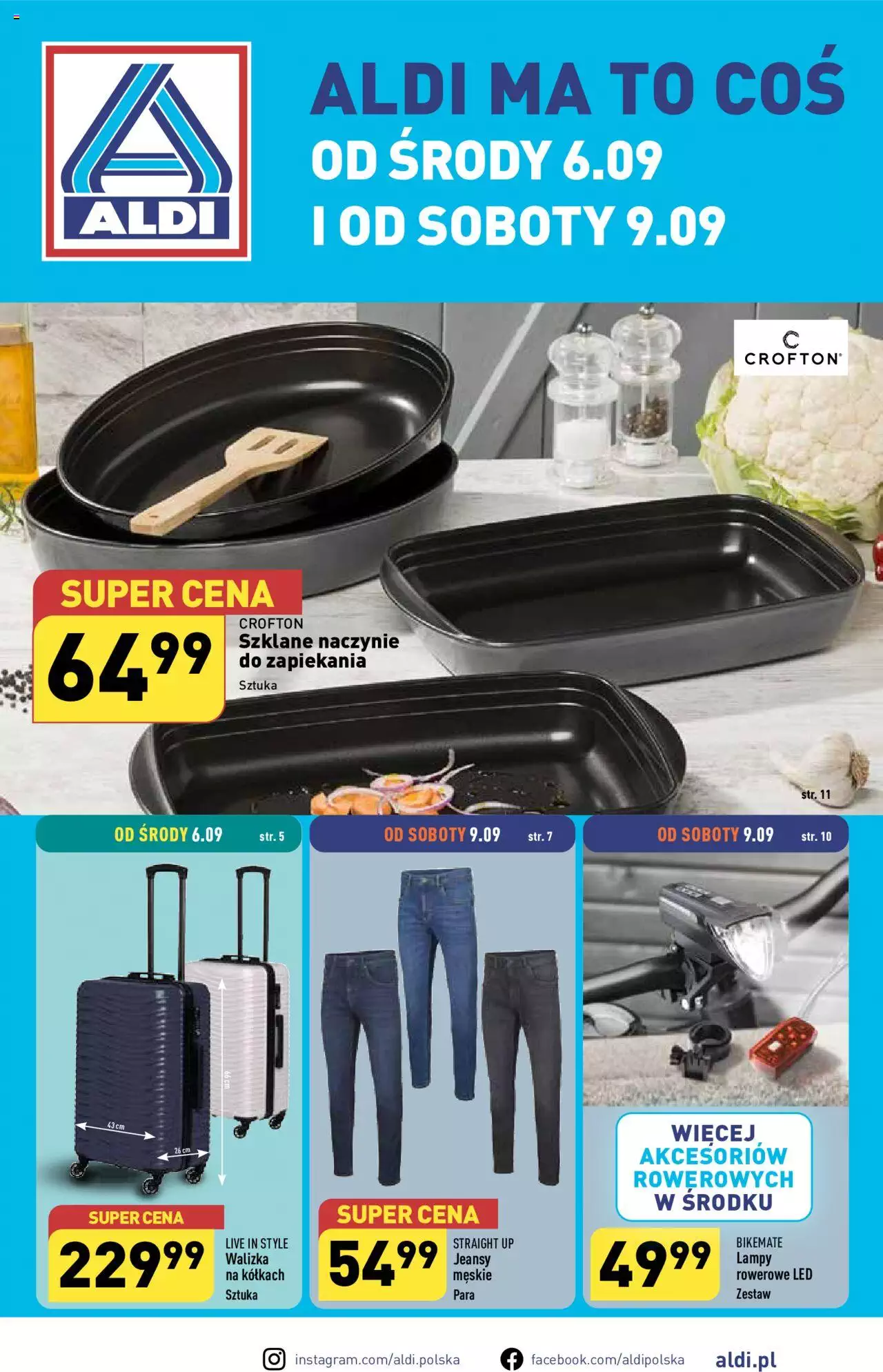 Aldi Hity od Środy i od Soboty  Gazetka ważna od 06.09.2023 do 09.09.2023 strona 1