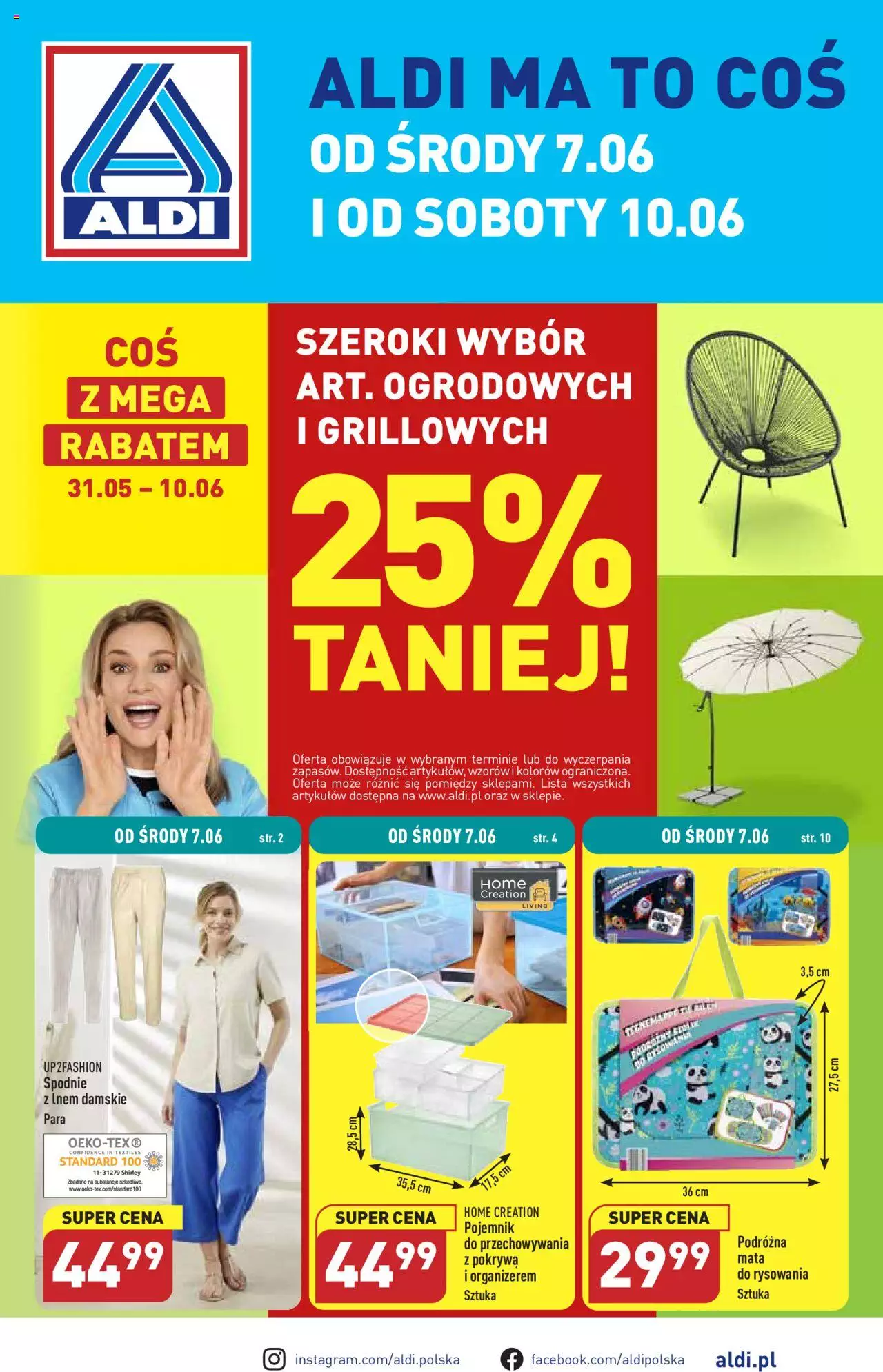Aldi Hity od Środy i od Soboty Gazetka ważna od 07.06.2023 do 10.06.2023 strona 1