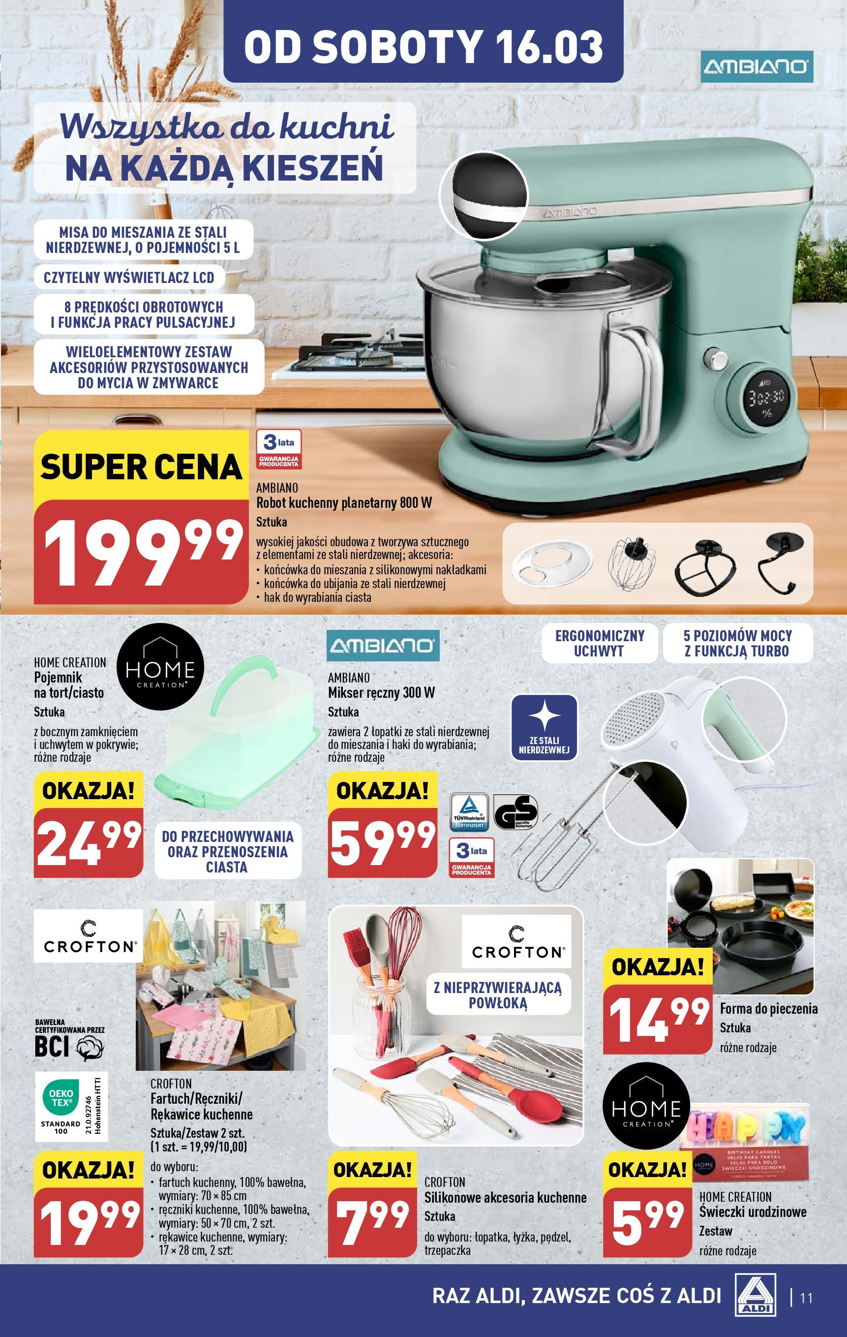 Aldi Hity od Środy i od Soboty  Gazetka ważna od 13.03.2024 do 16.03.2024 strona 11