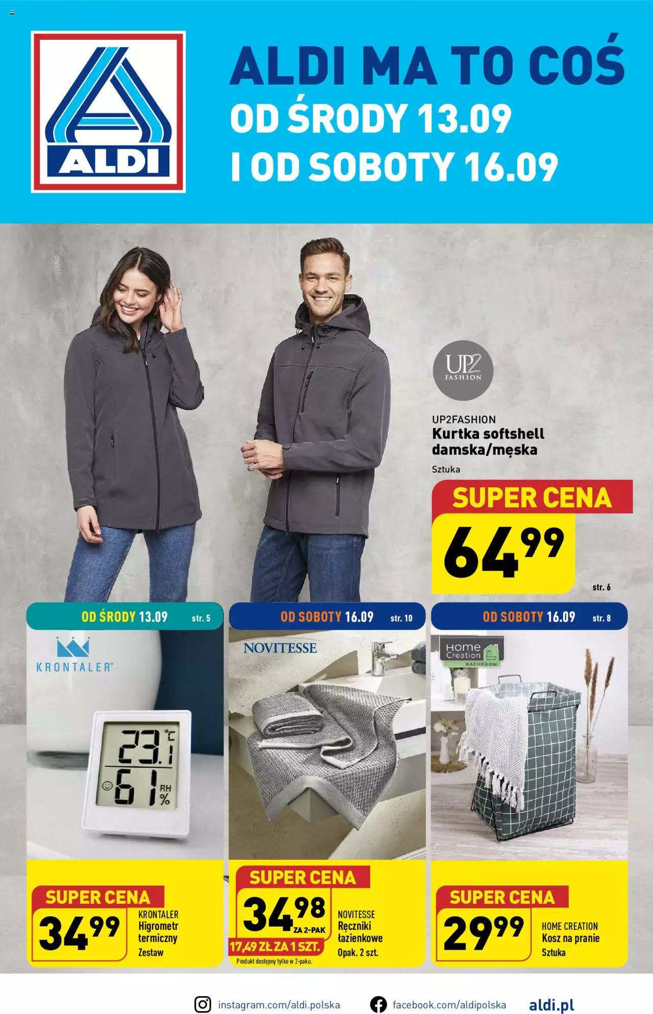 Aldi Hity od Środy i od Soboty Gazetka ważna od 13.09.2023 do 16.09.2023 strona 1