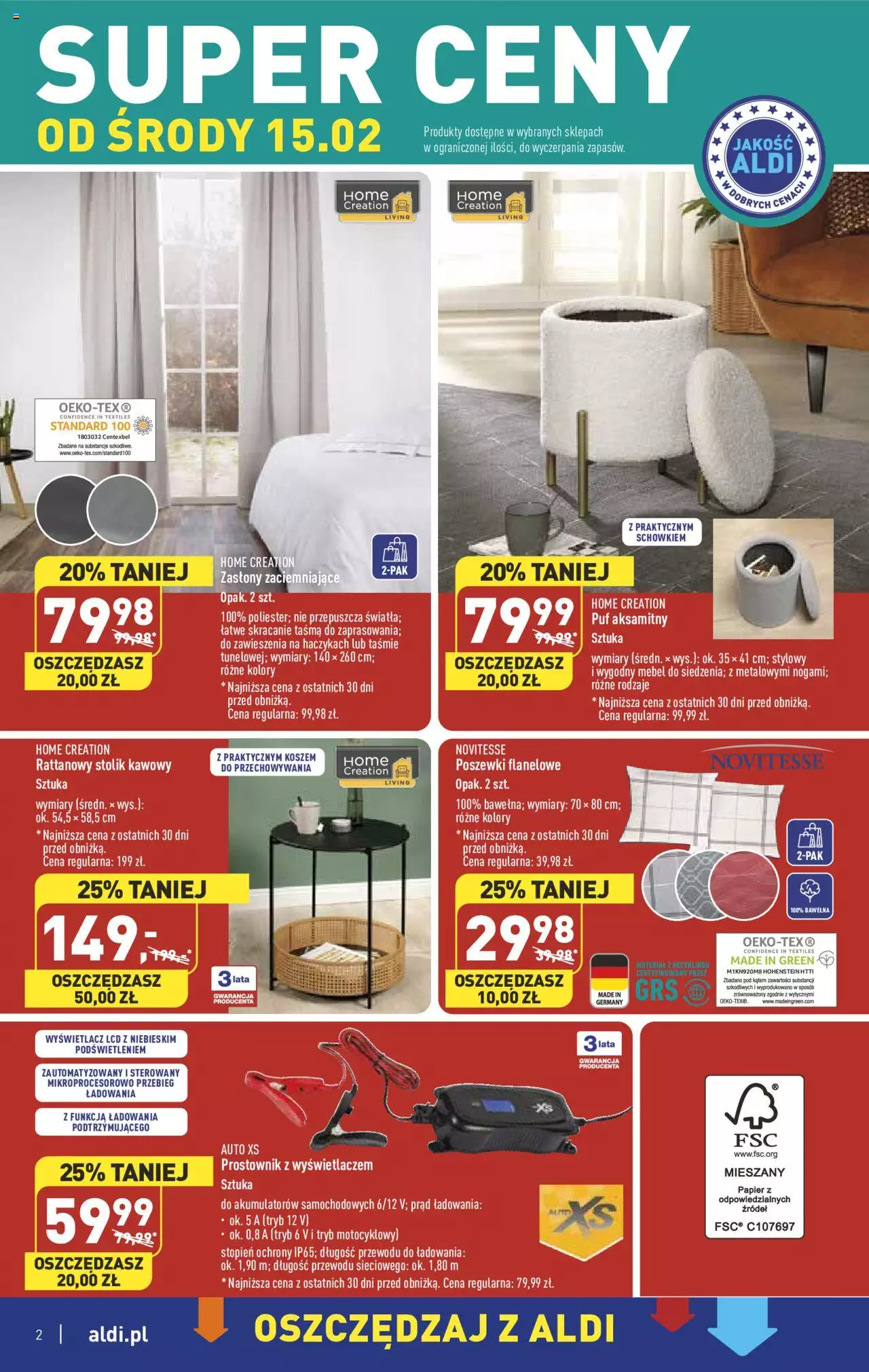 Aldi Hity od Środy i od Soboty  Gazetka ważna od 15.02.2023 do 18.02.2023 strona 2