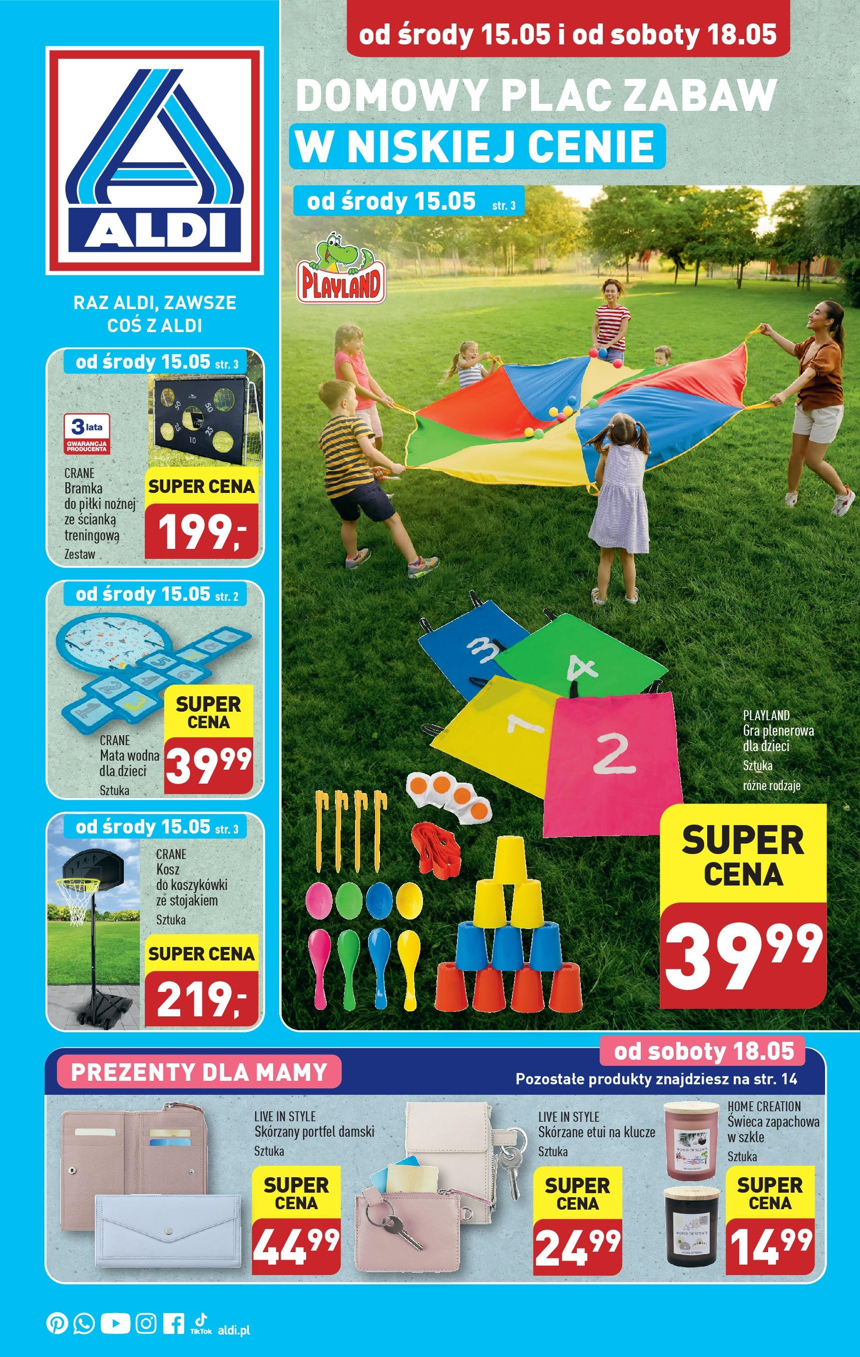 Aldi Hity od Środy i od Soboty Gazetka ważna od  15.05.2024 do 18.05.2024 strona 1