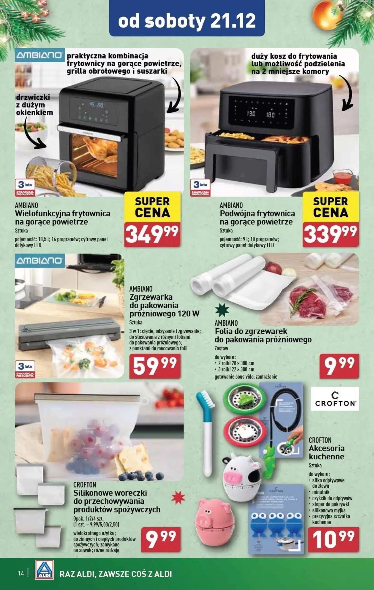 Aldi Hity od Środy i od Soboty gazetka ważna od 18.12.2024 do 21.12.2024 strona 14