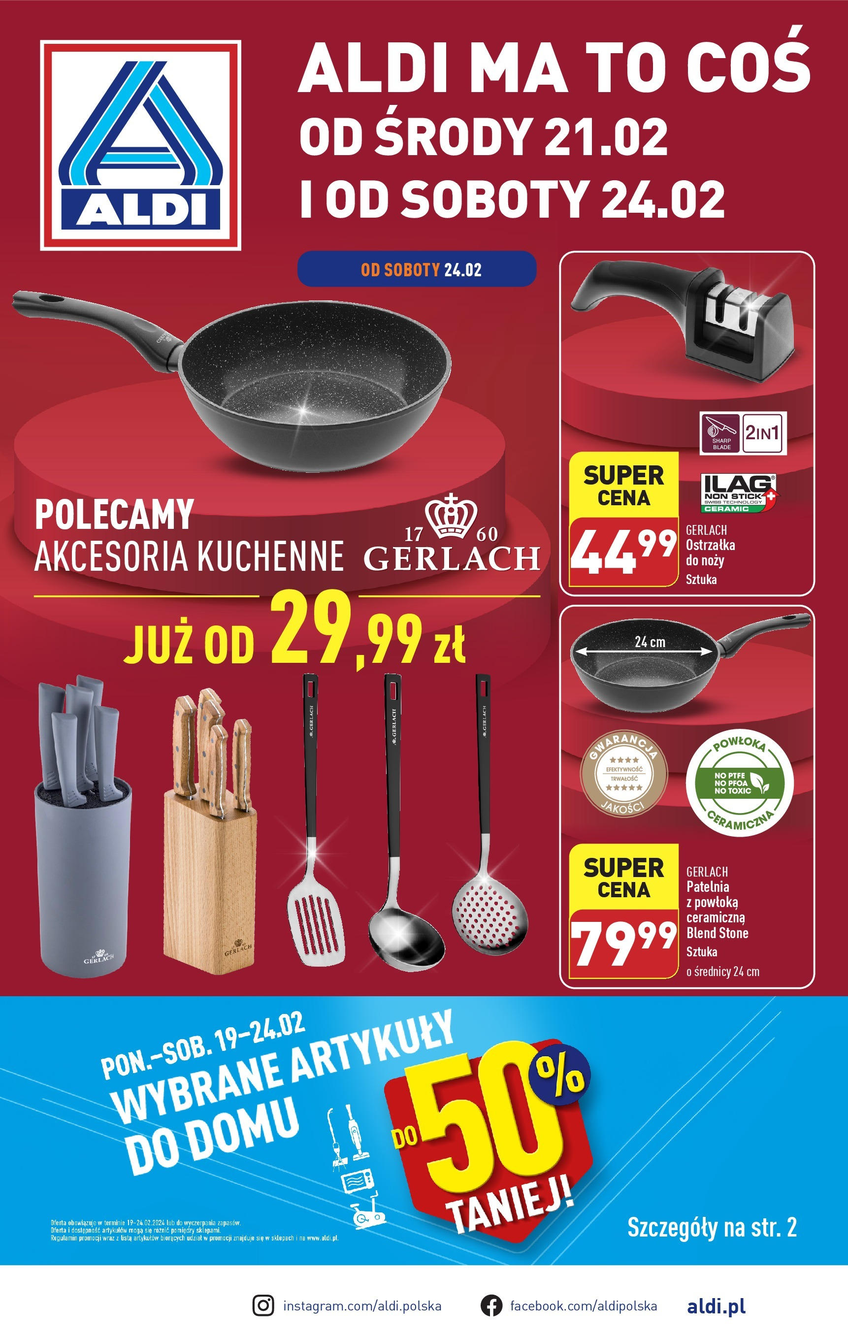 Aldi Hity od Środy i od Soboty Gazetka ważna od 19.02.2024 do 24.02.2024 strona 1