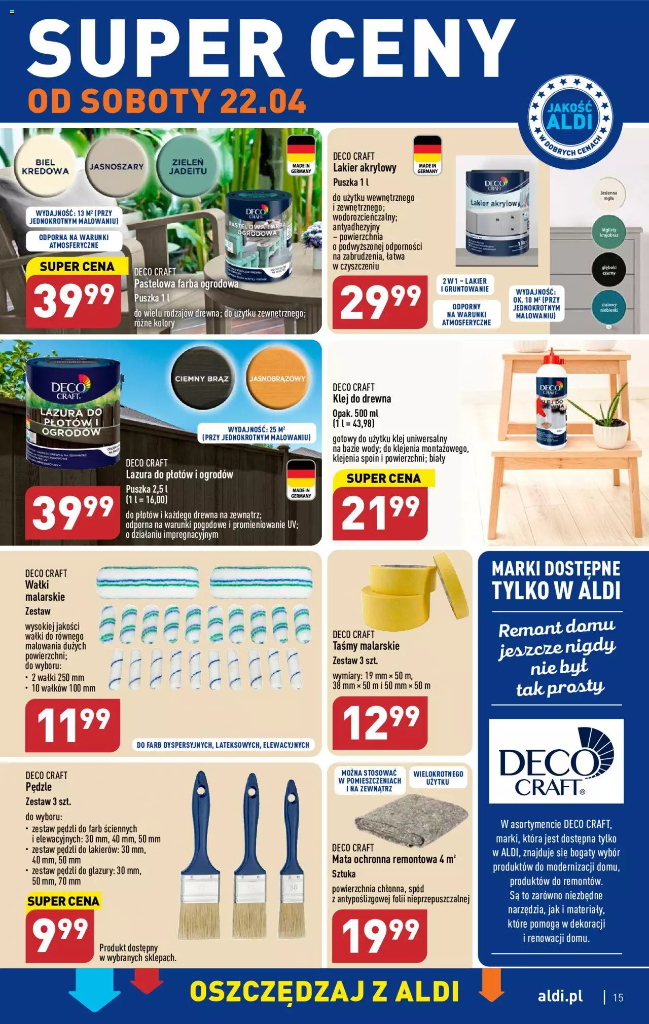 Aldi Hity od Środy i od Soboty  Gazetka ważna od 19.04.2023 do 22.04.2023 strona 14