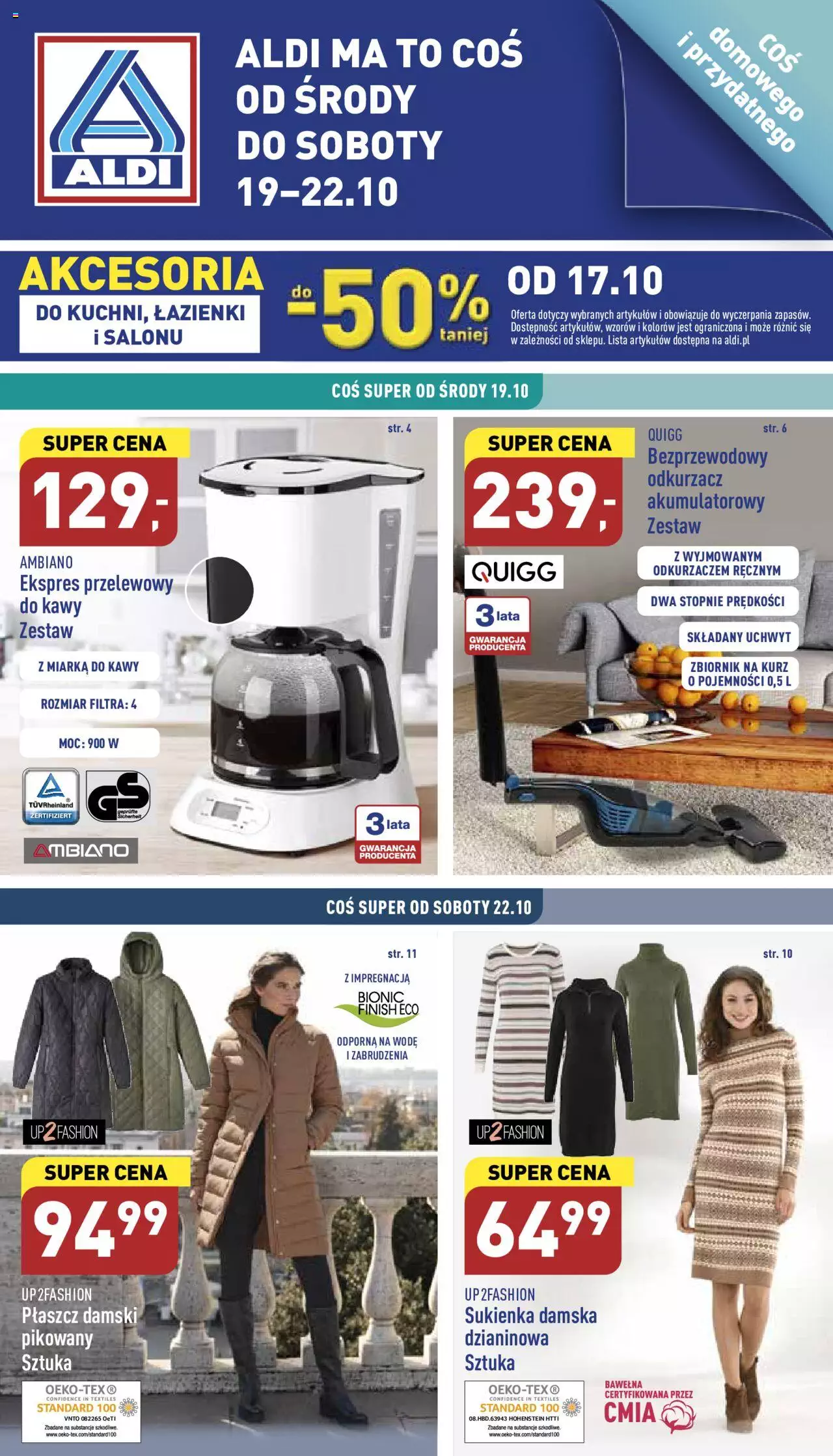 Aldi Hity od Środy i od Soboty gazetka ważna od 19.10.2022 do 22.10.2022 strona 1