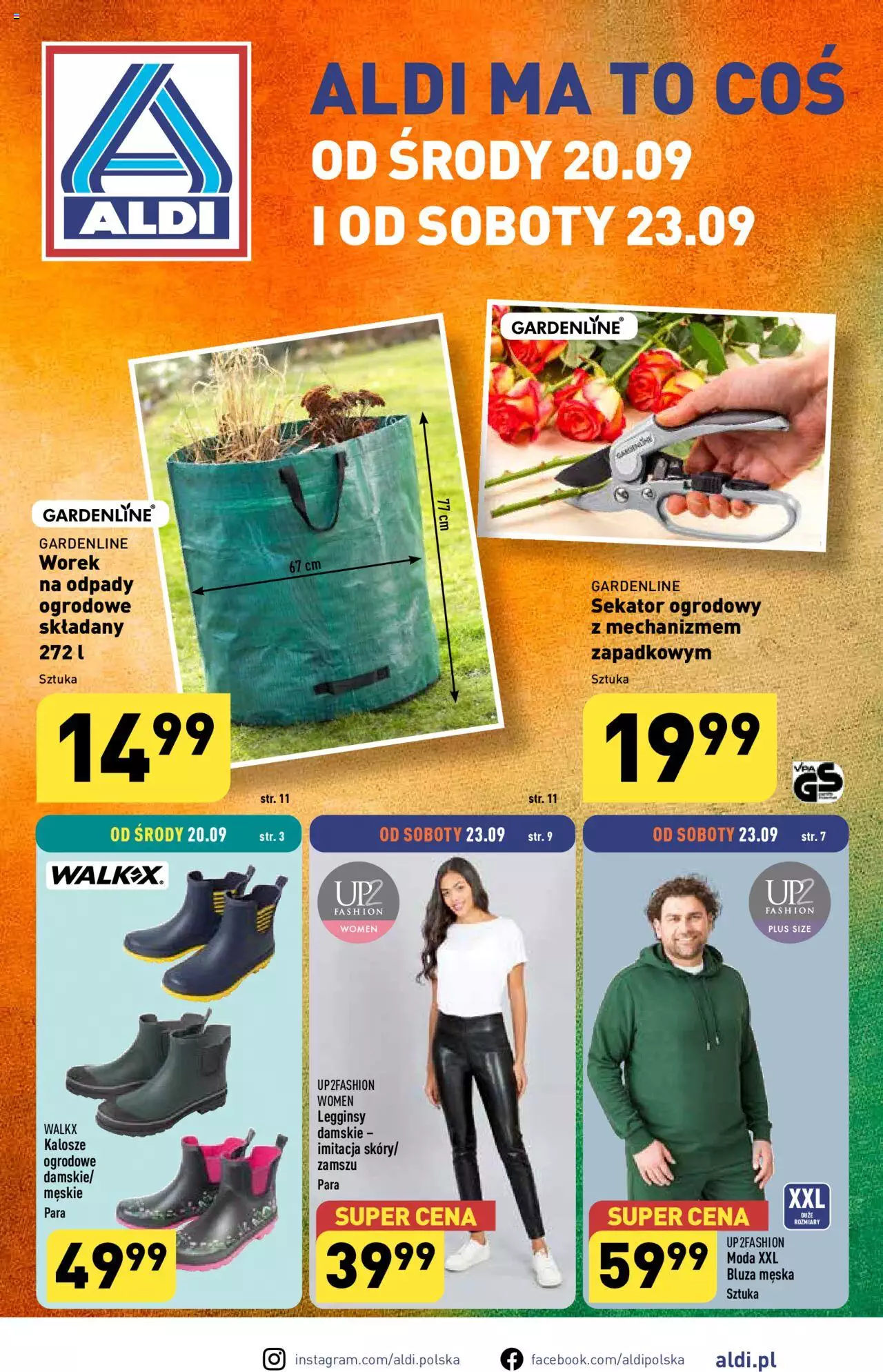 Aldi Hity od Środy i od Soboty Gazetka ważna od 20.09.2023 do 23.09.2023 strona 1