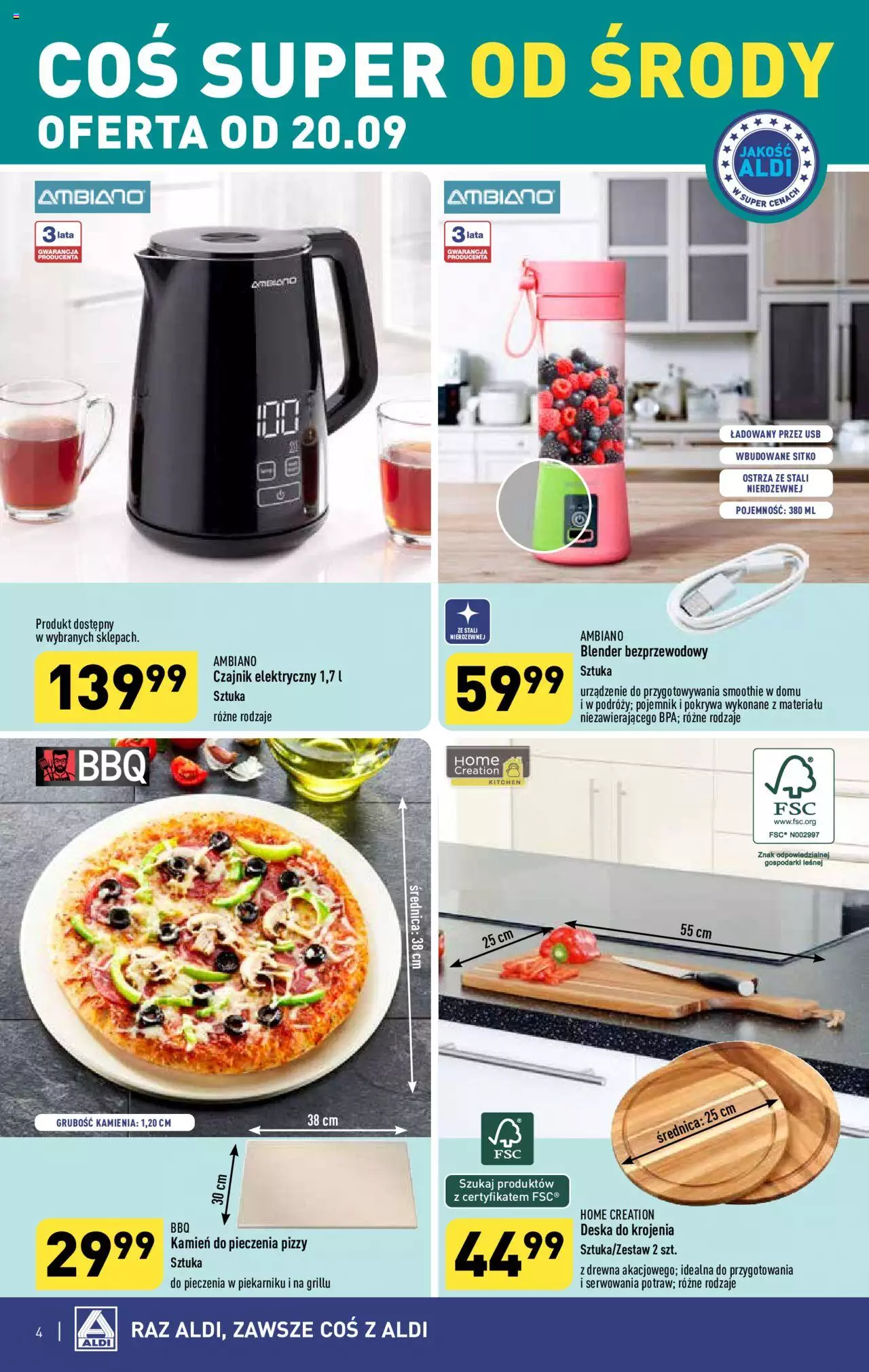 Aldi Hity od Środy i od Soboty Gazetka ważna od 20.09.2023 do 23.09.2023 strona 4