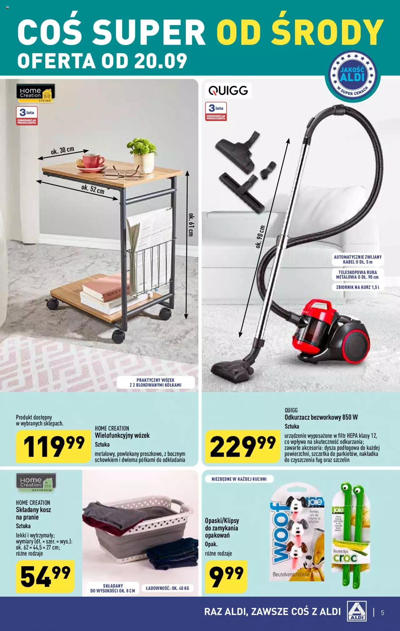 Aldi Hity od Środy i od Soboty Gazetka ważna od 20.09.2023 do 23.09.2023 strona 5