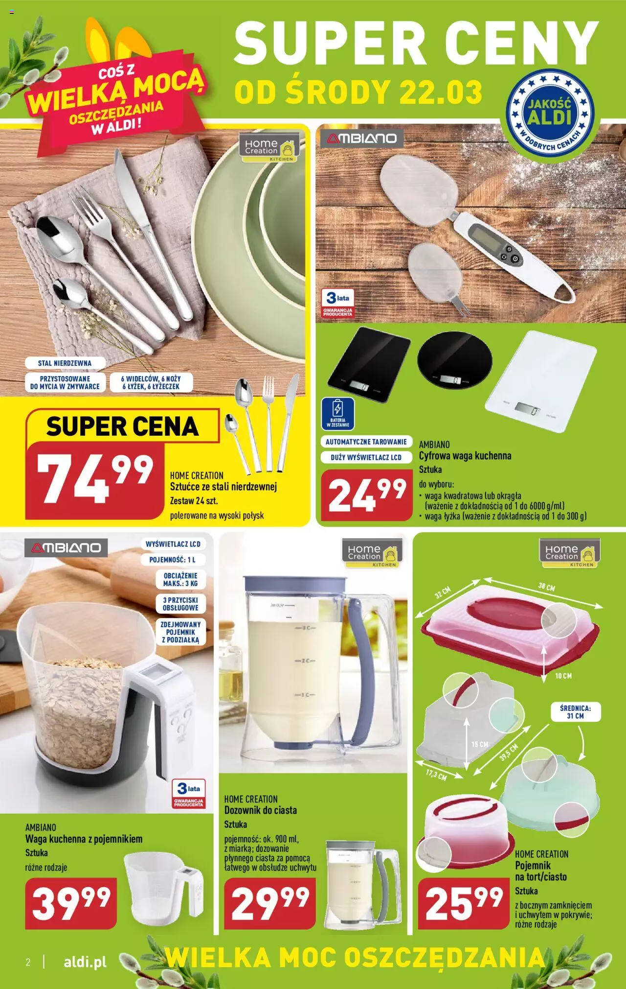 Aldi Hity od Środy i od Soboty gazetka ważna od 22.03.2023 do 25.03.2023 strona 2