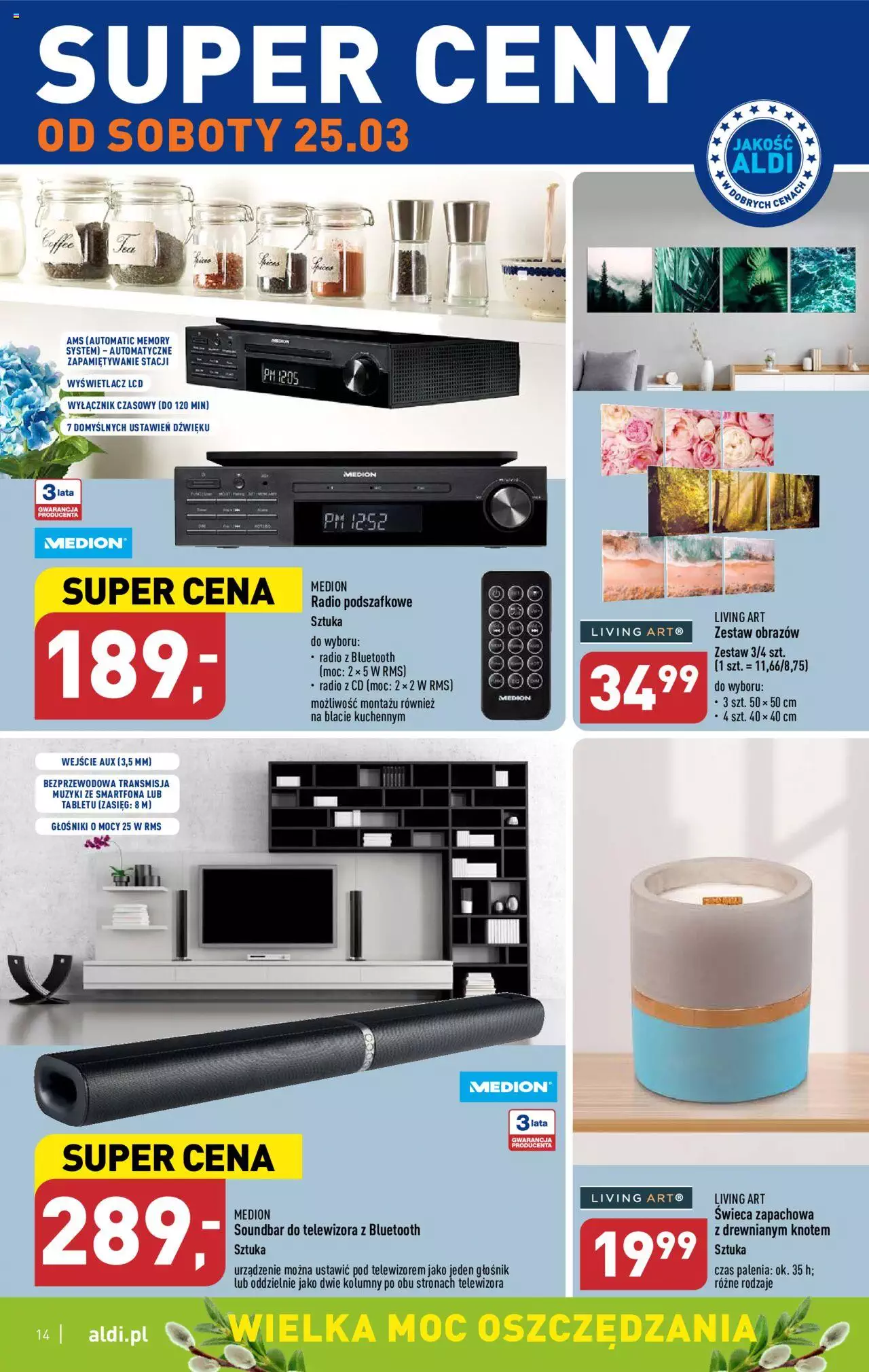Aldi Hity od Środy i od Soboty gazetka ważna od 22.03.2023 do 25.03.2023 strona 14