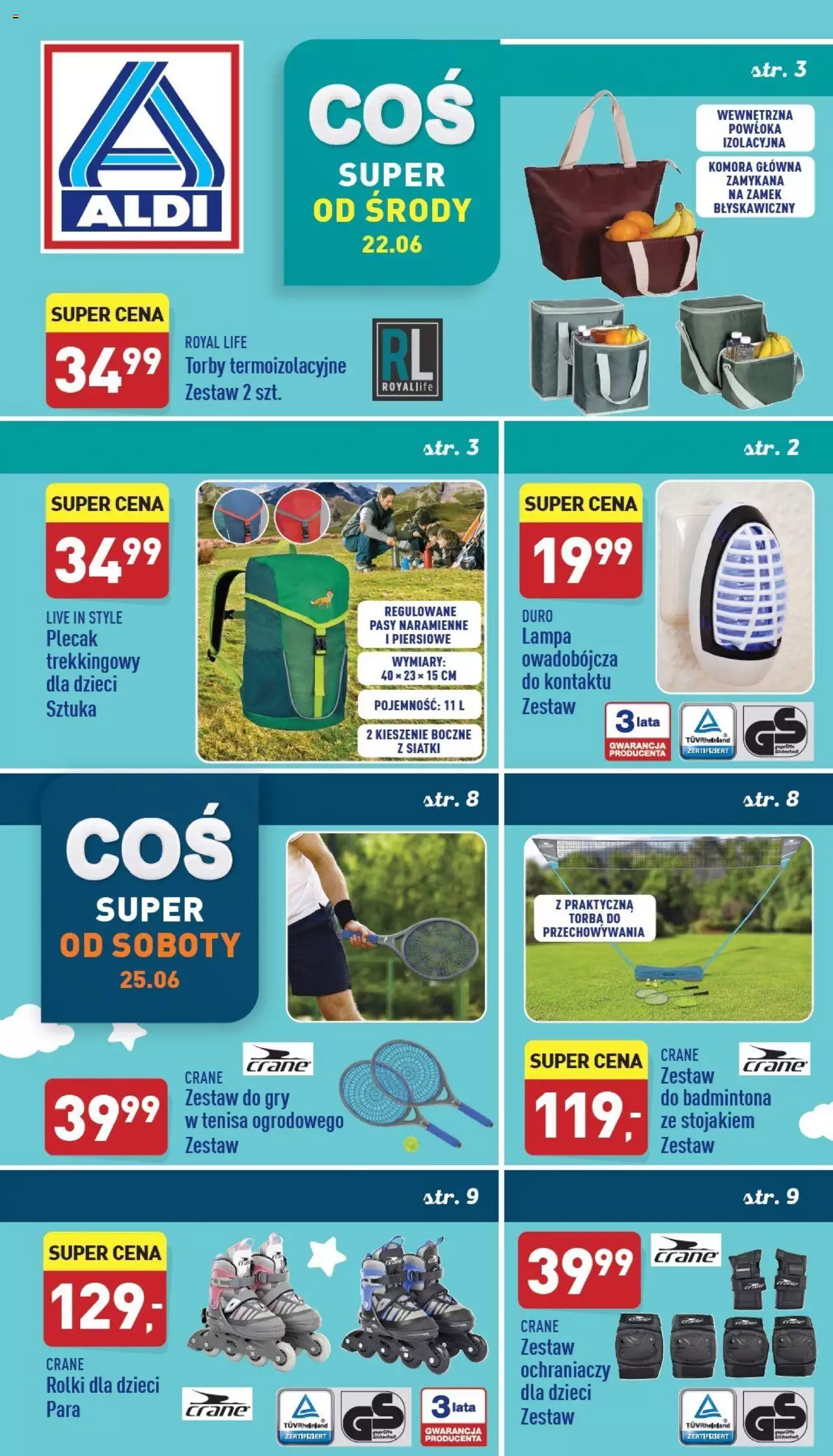 Aldi Hity od Środy i od Soboty gazetka ważna od 22.06.2022 do 25.06.2022 strona 1