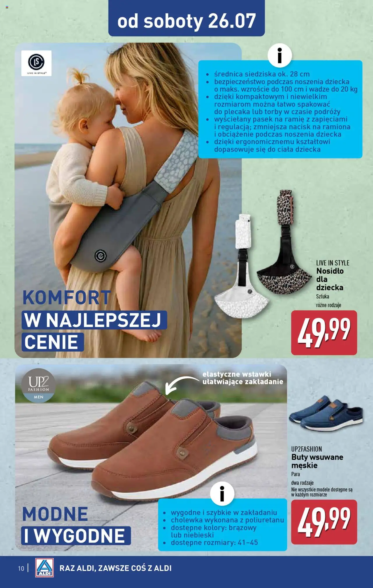 Aldi Hity od Środy i od Soboty  Gazetka ważna od 23.07.2025 do 26.07.2025 strona 10