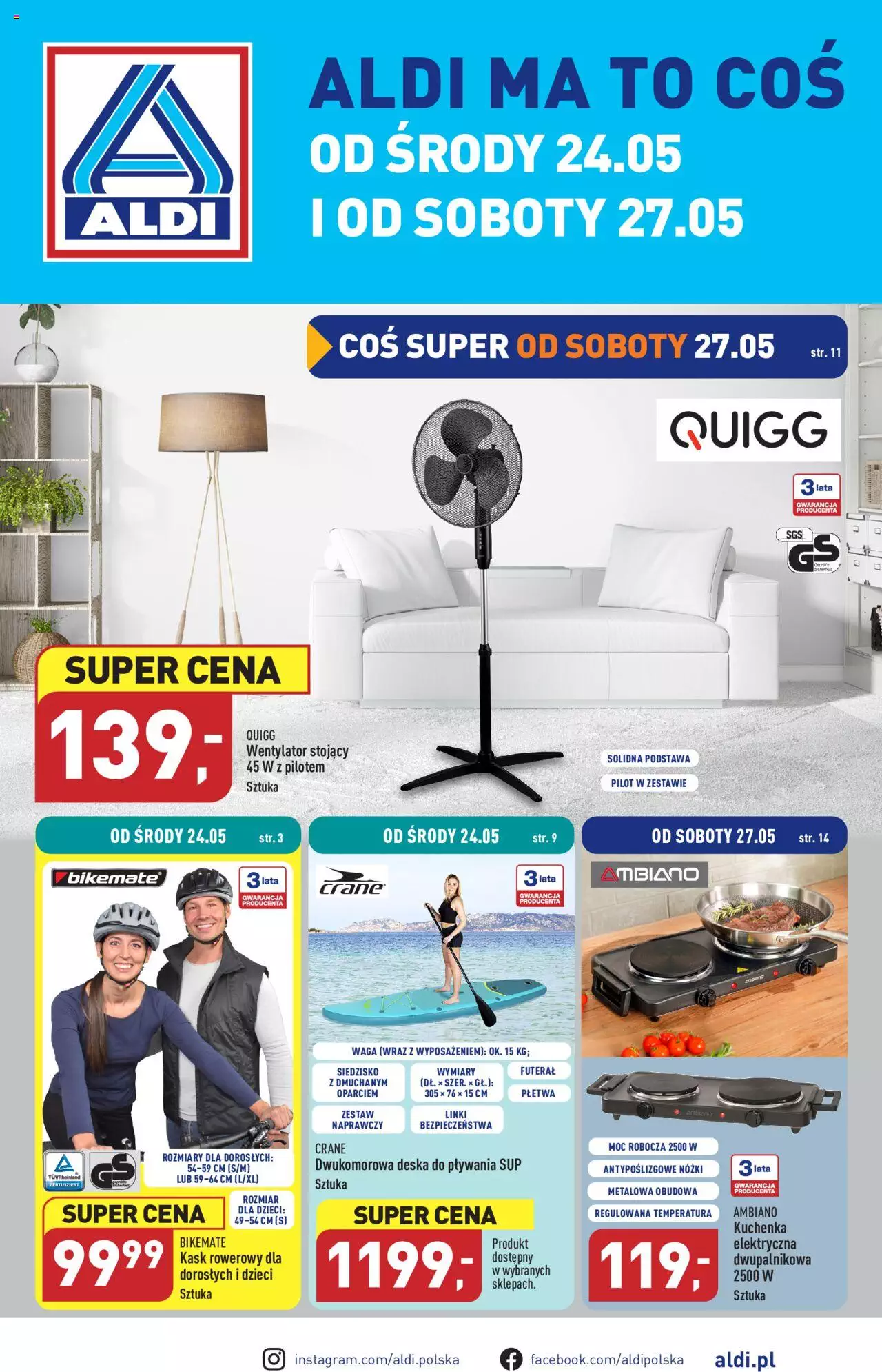 Aldi Hity od Środy i od Soboty Gazetka ważna  od 24.05.2023 do 27.05.2023 strona 1