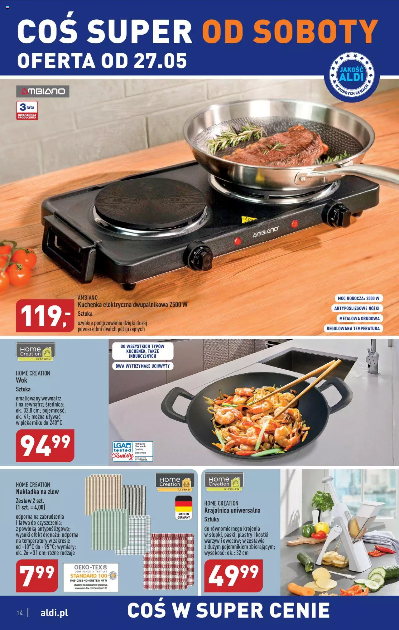 Aldi Hity od Środy i od Soboty Gazetka ważna  od 24.05.2023 do 27.05.2023 strona 14