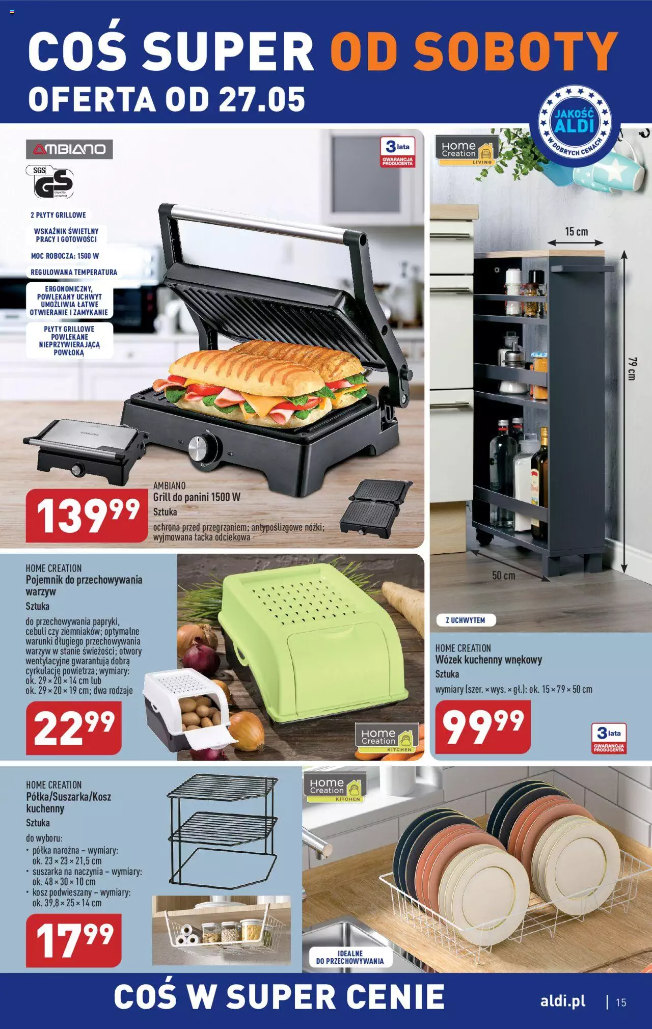 Aldi Hity od Środy i od Soboty Gazetka ważna  od 24.05.2023 do 27.05.2023 strona 15