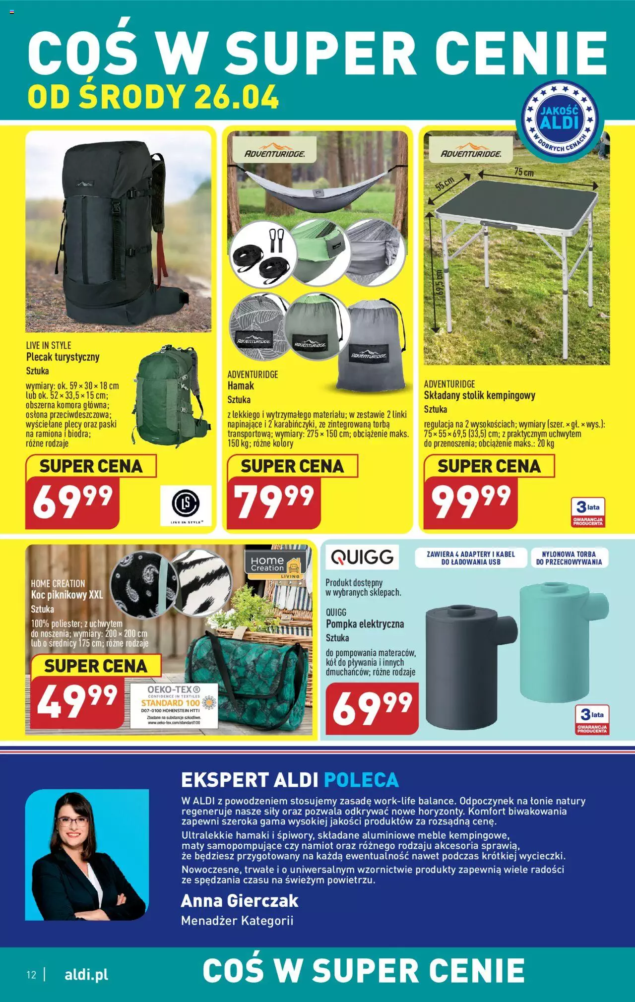 Aldi Hity od Środy i od Soboty Gazetka ważna od 26.04.2023 do 29.04.2023 strona 12