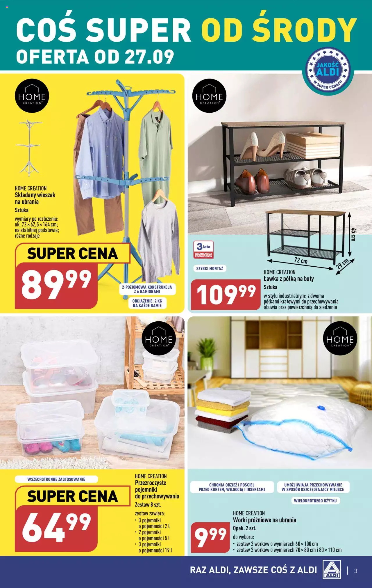 Aldi Hity od Środy i od Soboty Gazetka ważna od 27.09.2023 do 30.09.2023 strona 3