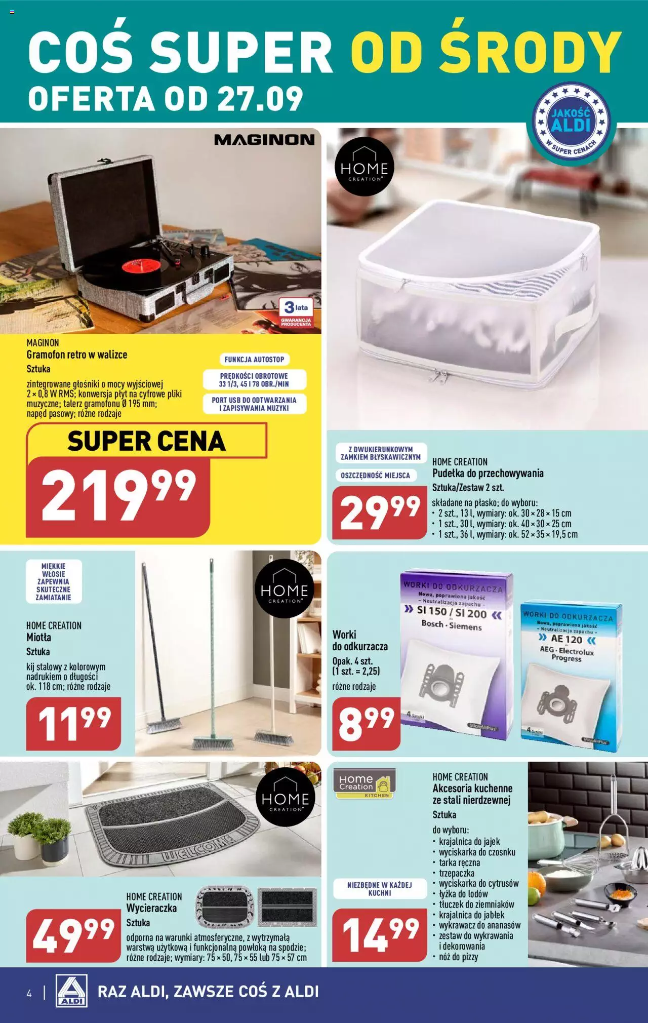 Aldi Hity od Środy i od Soboty Gazetka ważna od 27.09.2023 do 30.09.2023 strona 4
