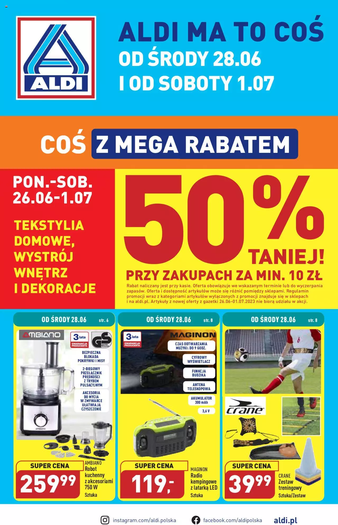 Aldi Hity od Środy i od Soboty Gazetka ważna od 28.06.2023 do 01.07.2023 strona 1