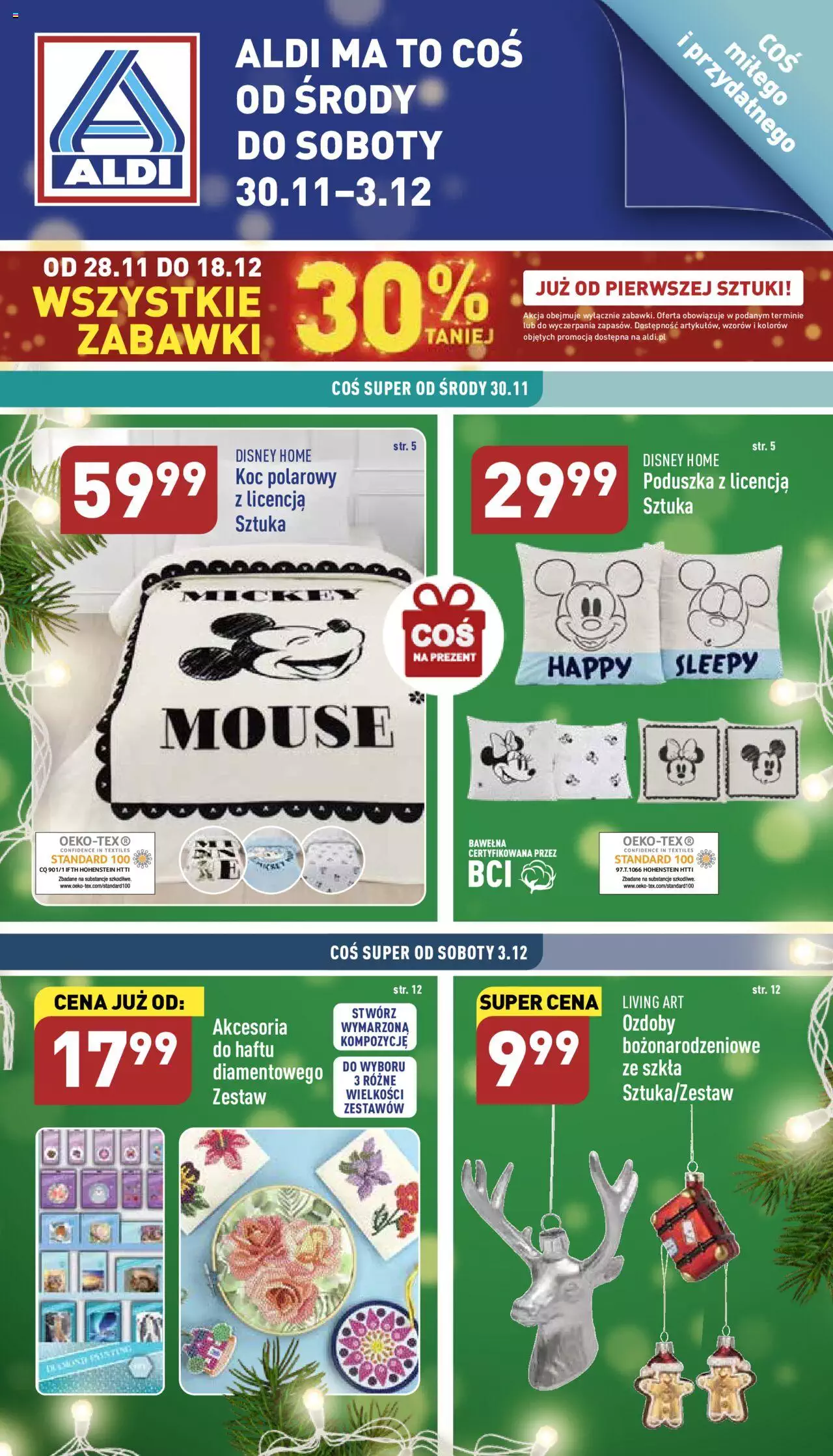 Aldi Hity od Środy i od Soboty Gazetka ważna  od 30.11.2022 do 03.12.2022 strona 1