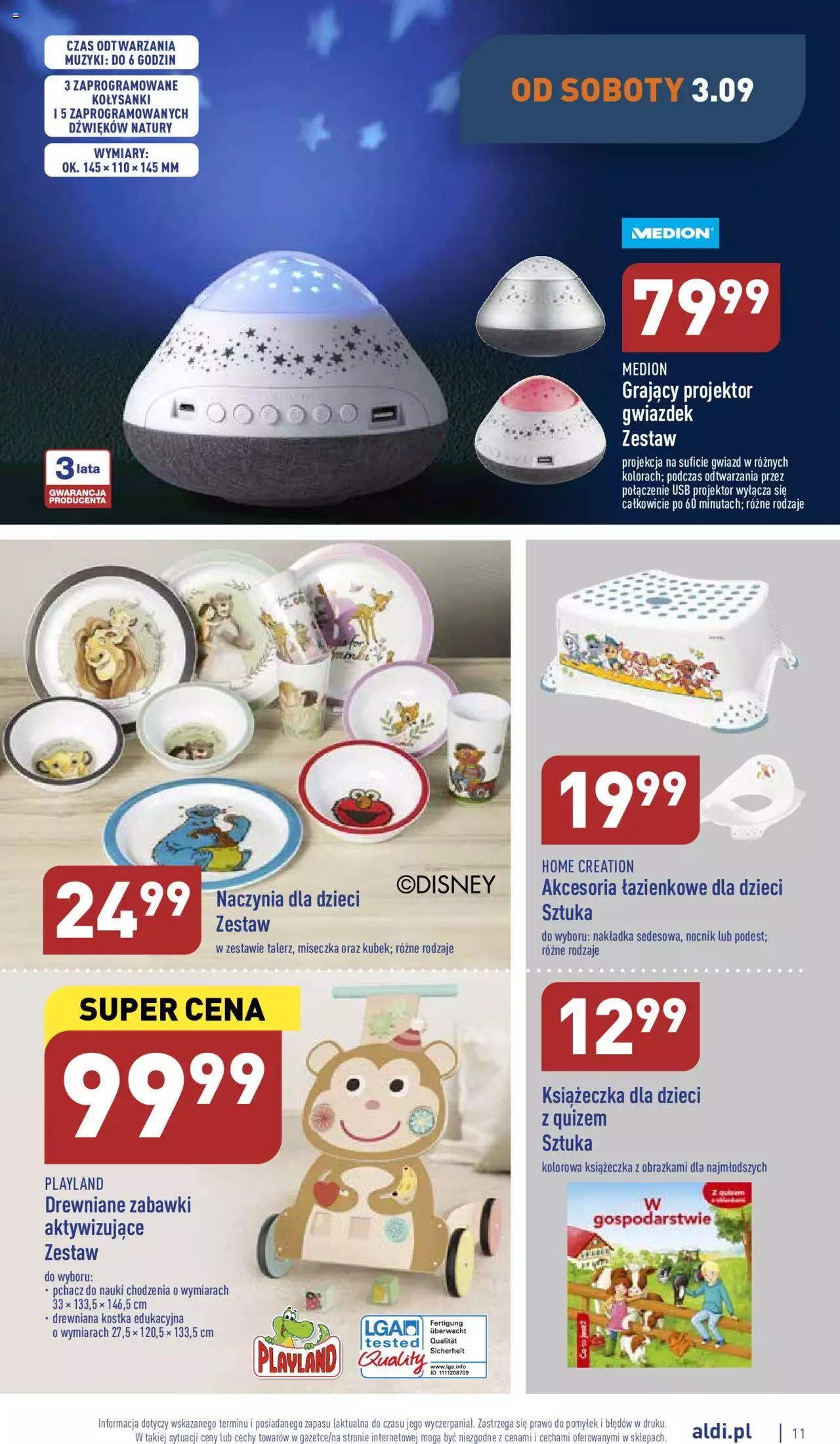 Aldi Hity od środy i od soboty gazetka ważna od 31.08.2022 do 03.09.2022 strona 11