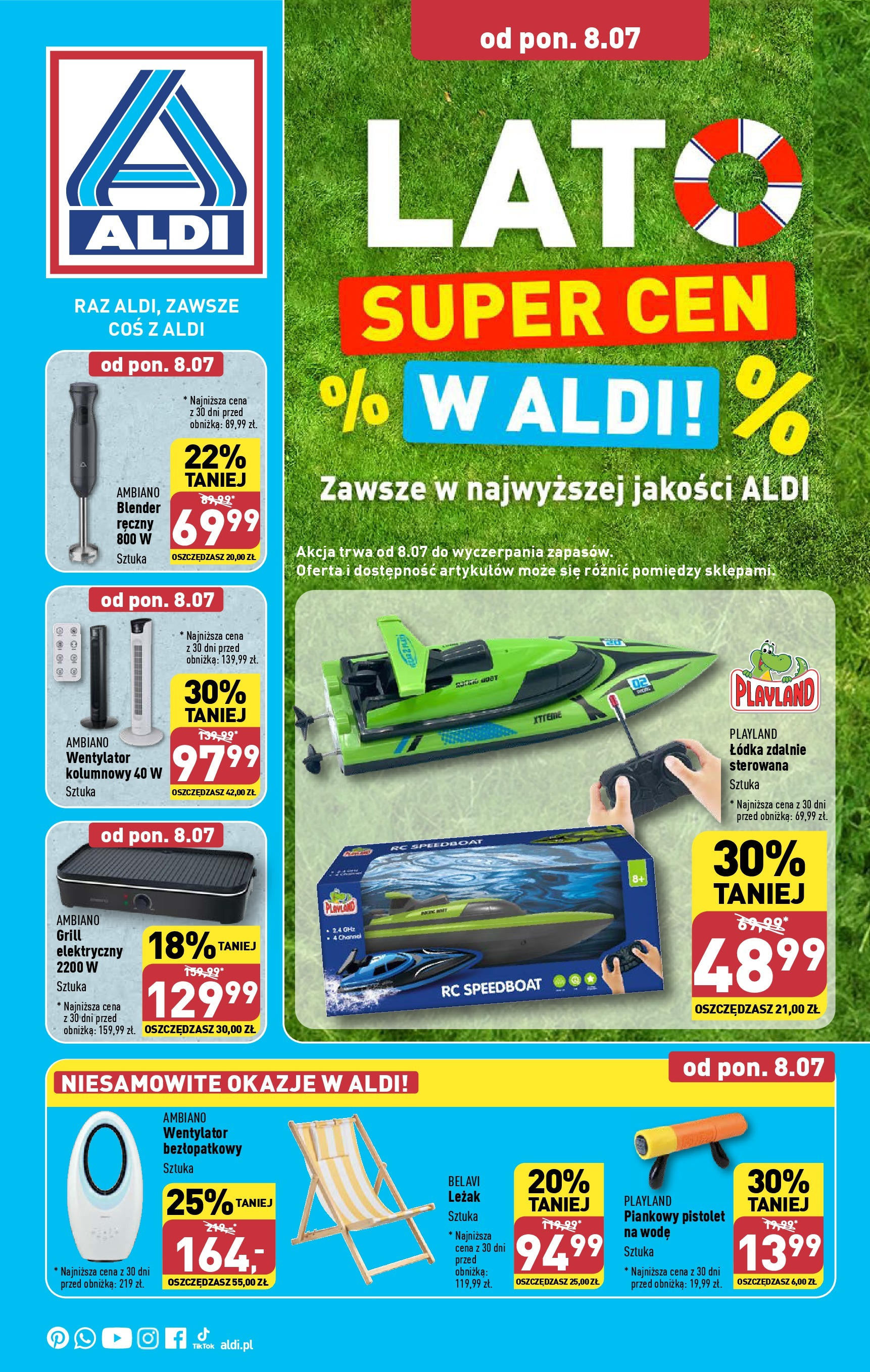 Aldi Lato super cen Gazetka ważna od 08.07.2024 do 13.07.2024 strona 1