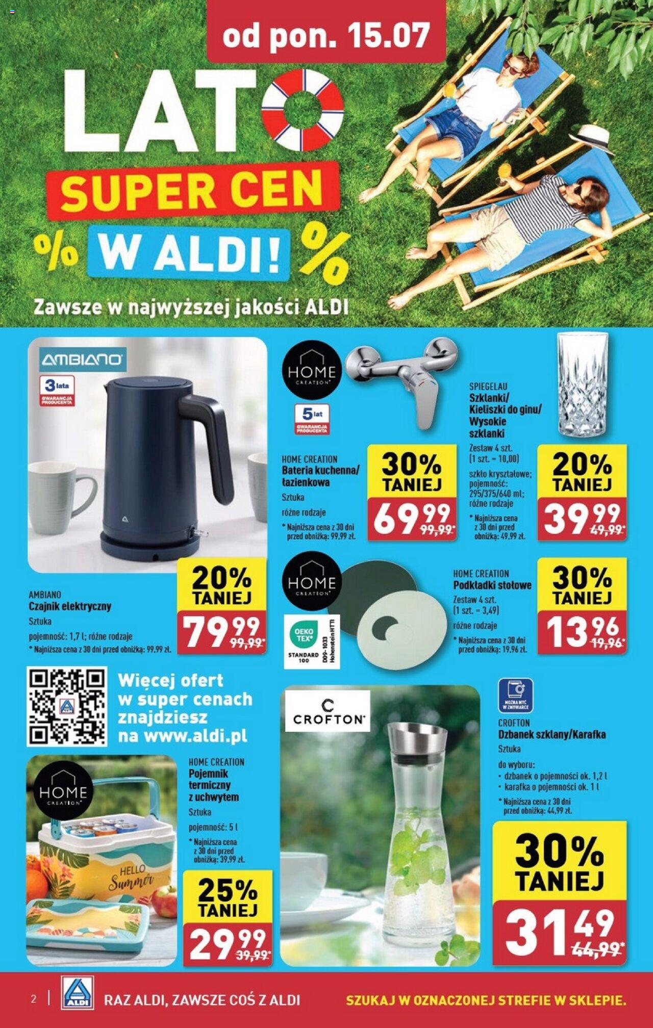 Aldi Lato super cen Gazetka ważna od 15.07.2024 do 20.07.2024 strona 2