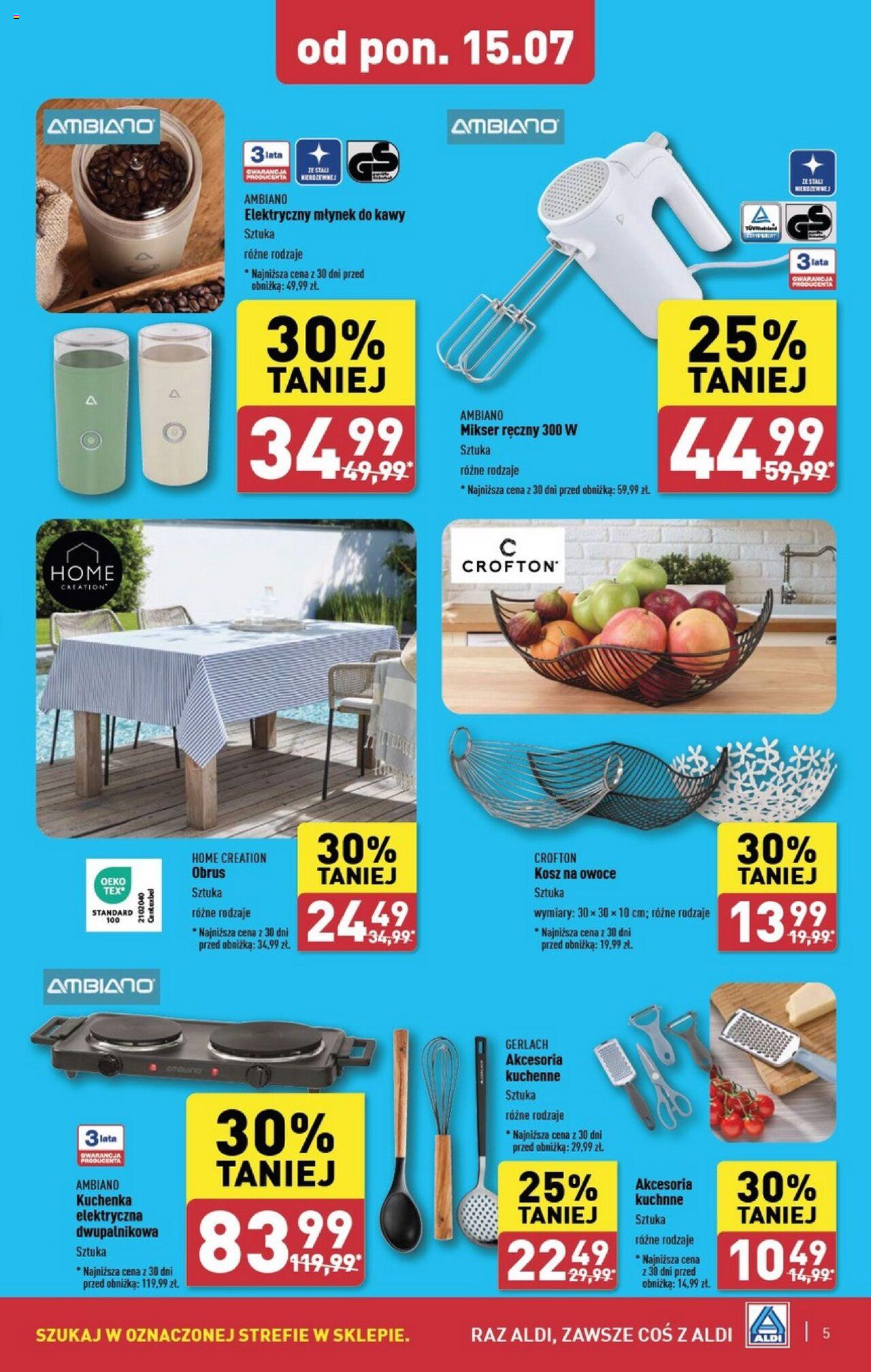 Aldi Lato super cen Gazetka ważna od 15.07.2024 do 20.07.2024 strona 5
