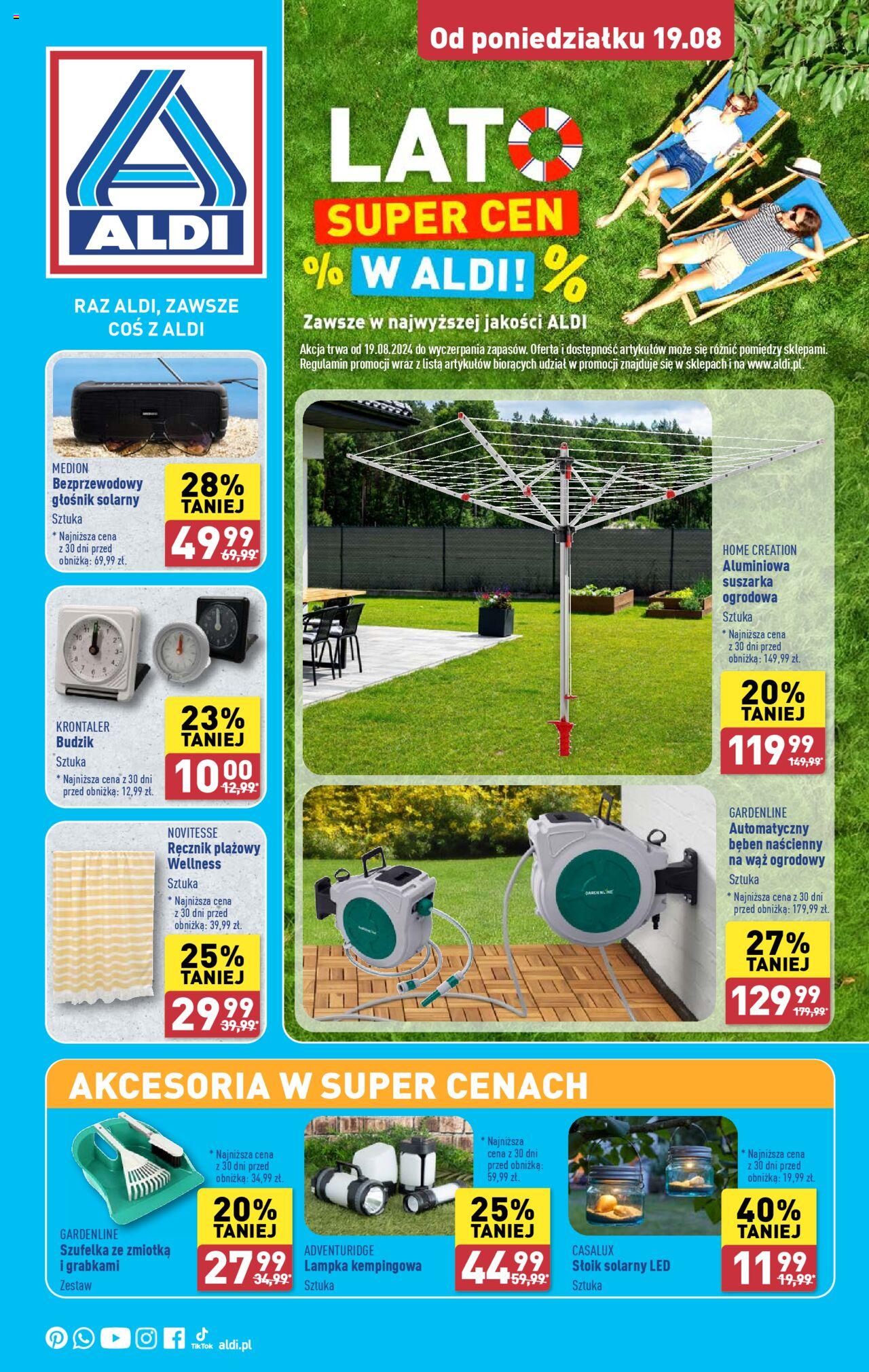 Aldi Lato super cen Gazetka ważna od 19.08.2024 do 25.08.2024 strona 1