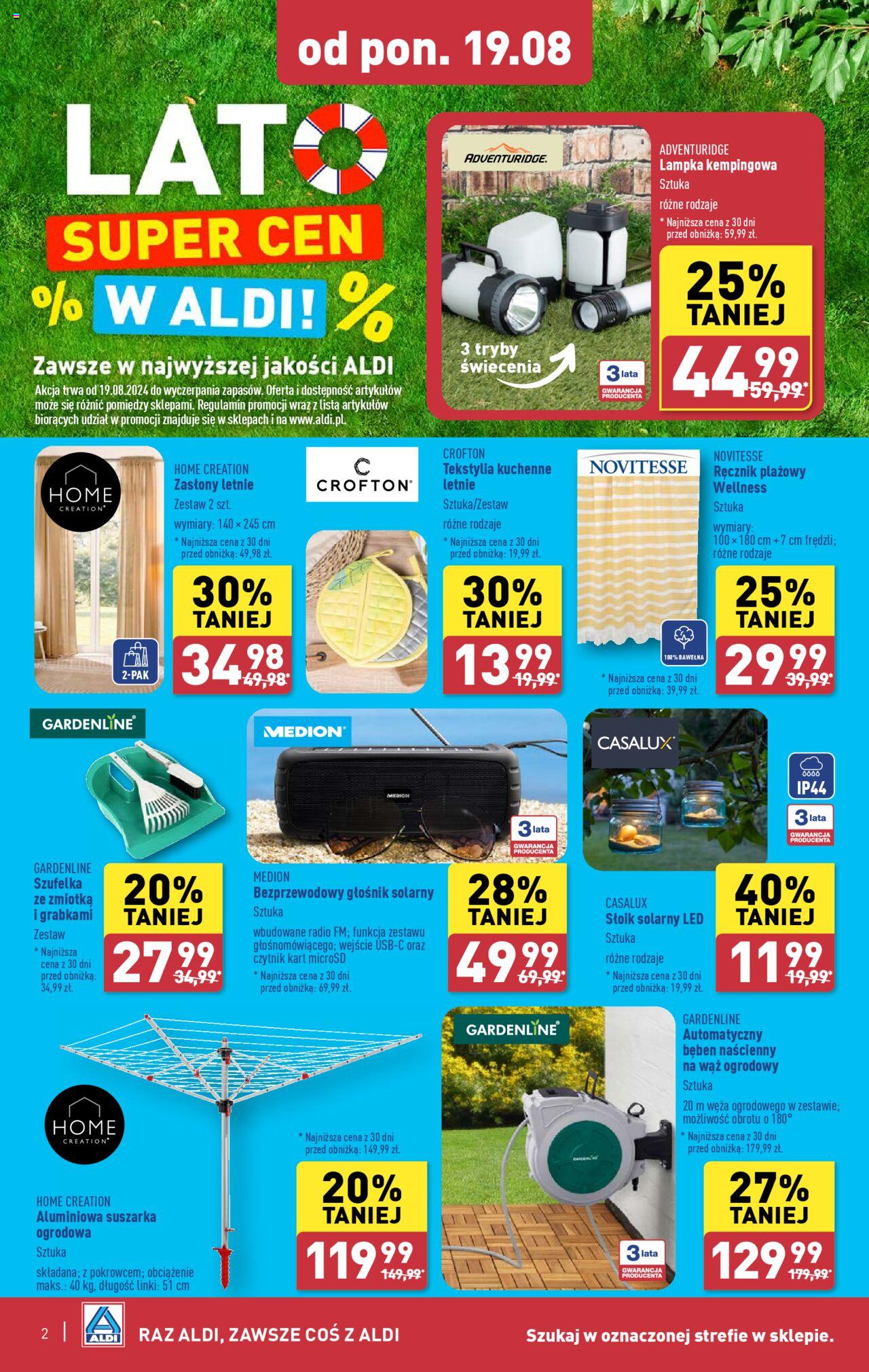Aldi Lato super cen Gazetka ważna od 19.08.2024 do 25.08.2024 strona 2