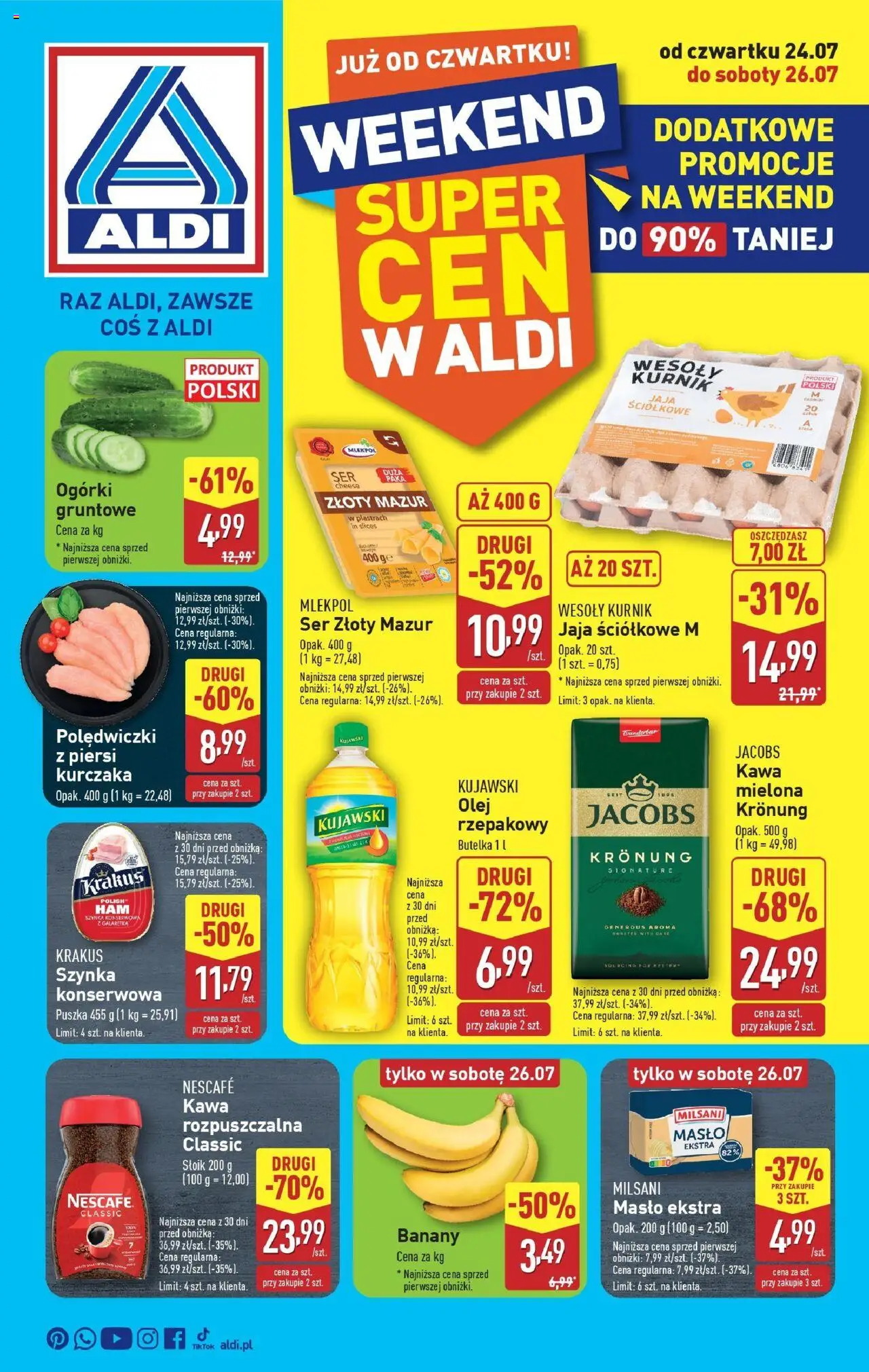 Aldi Okazje na weekend Gazetka ważna od 24.07.2025 do 26.07.2025 strona 1
